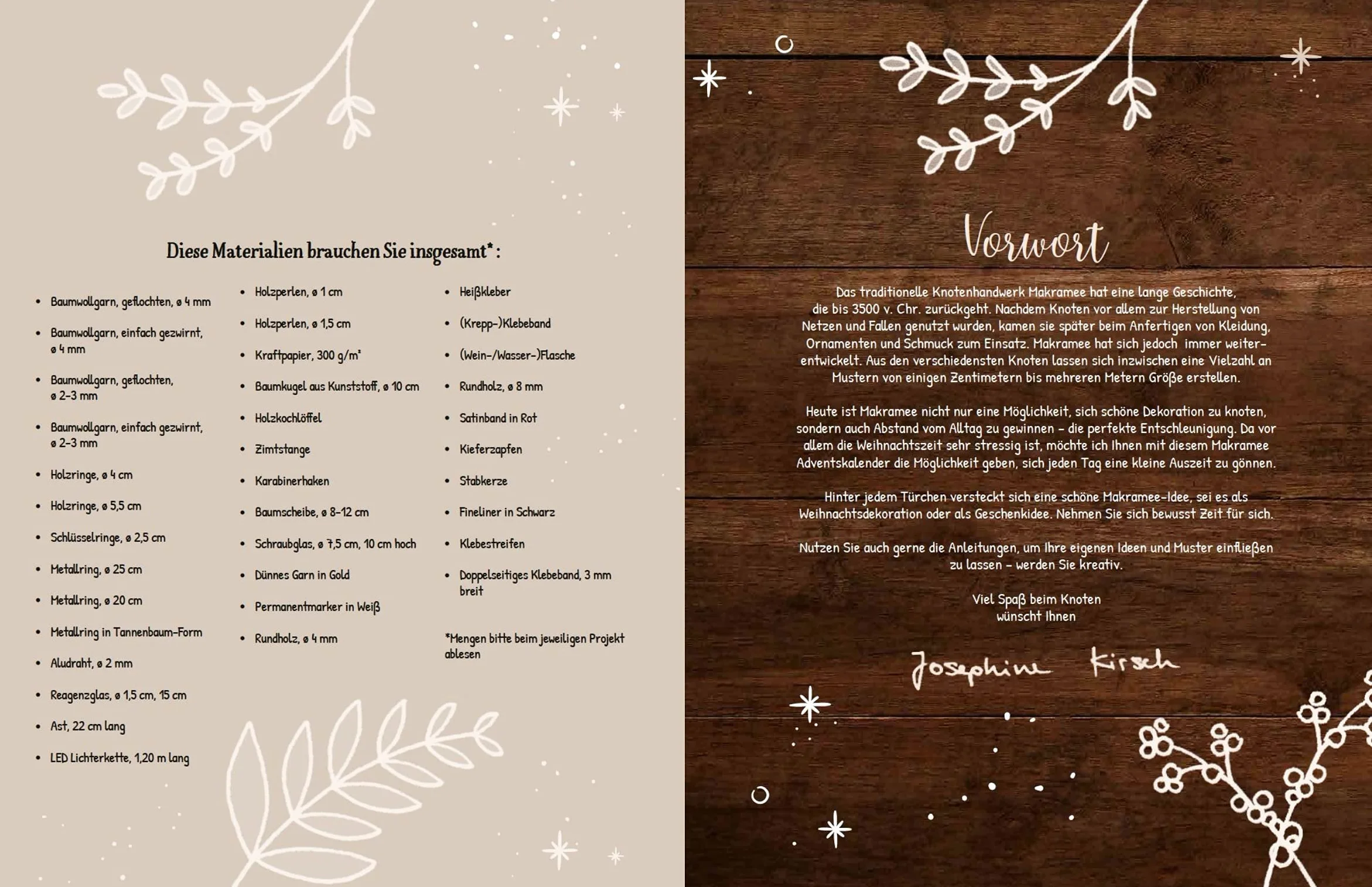 Makramee Adventskalender: 24 dekorative Knüpfprojekte für eine kreative Vorweihnachtszeit