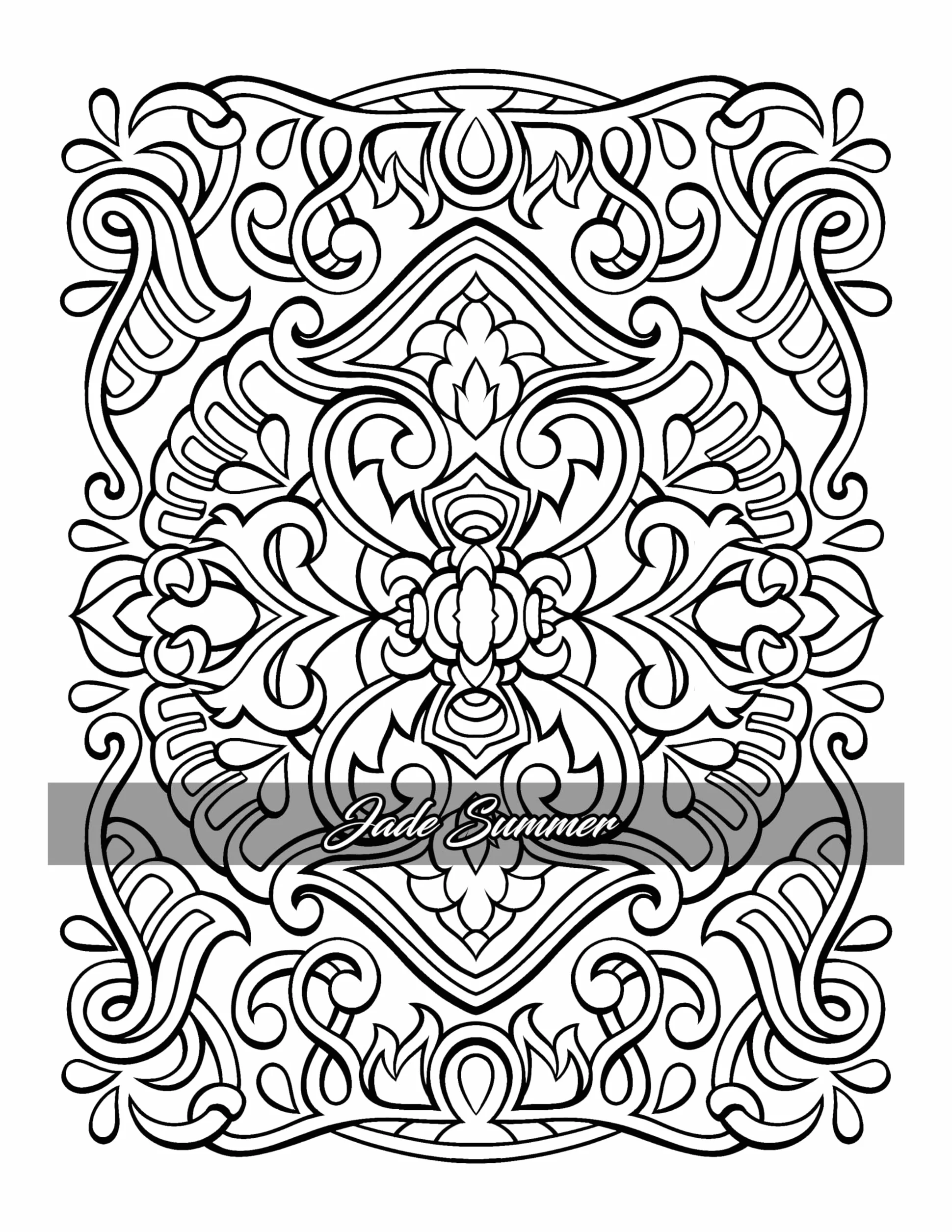 Elegant Patterns: Coloring Book for Adults with Beautiful Patterns for Mindfulness, Stress Relief, and Relaxation