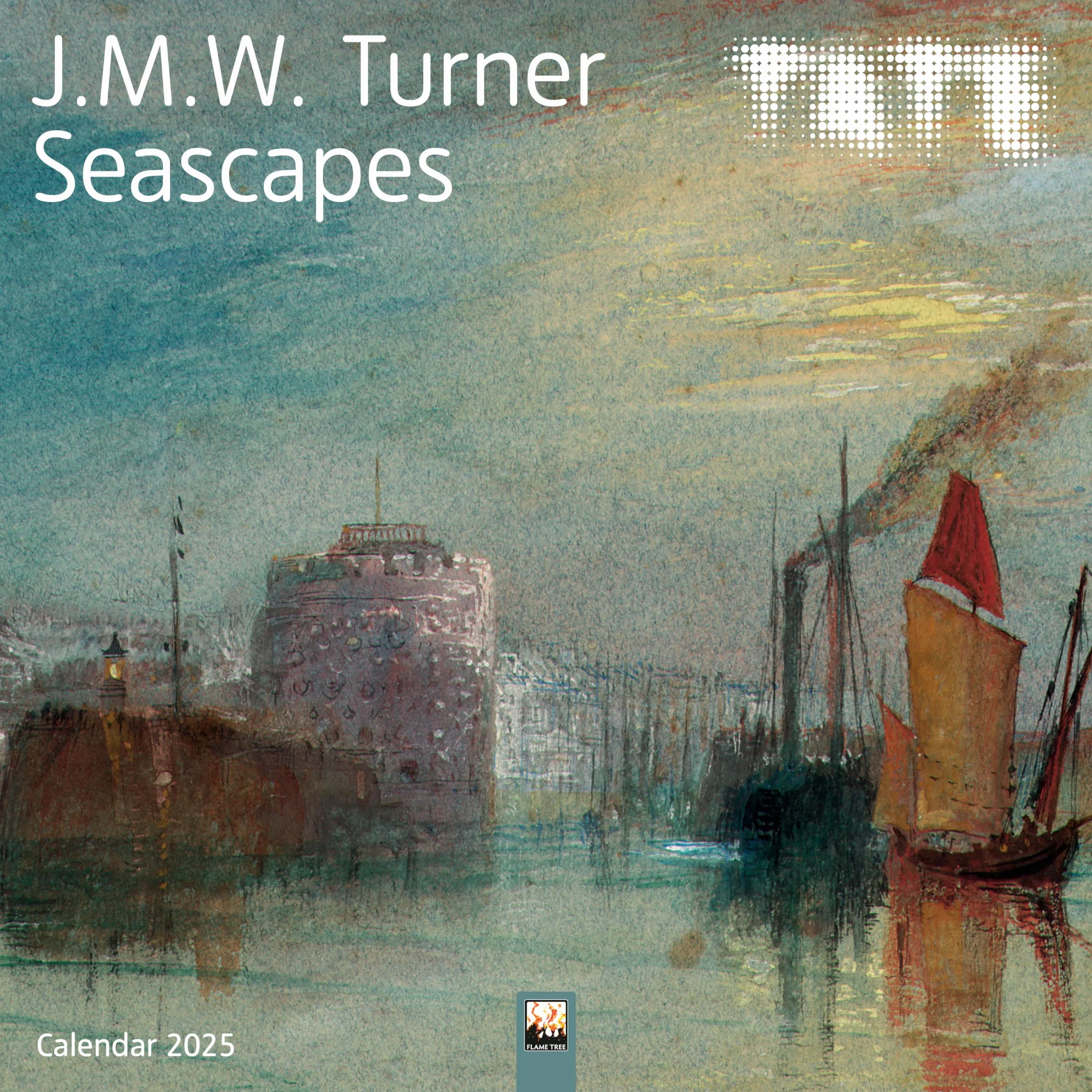 Tate: J.M.W. Turner Seascapes Wall Calendar 2025 (Art Calendar): Original Flame Tree Publishing-Kalender [Kalender]
