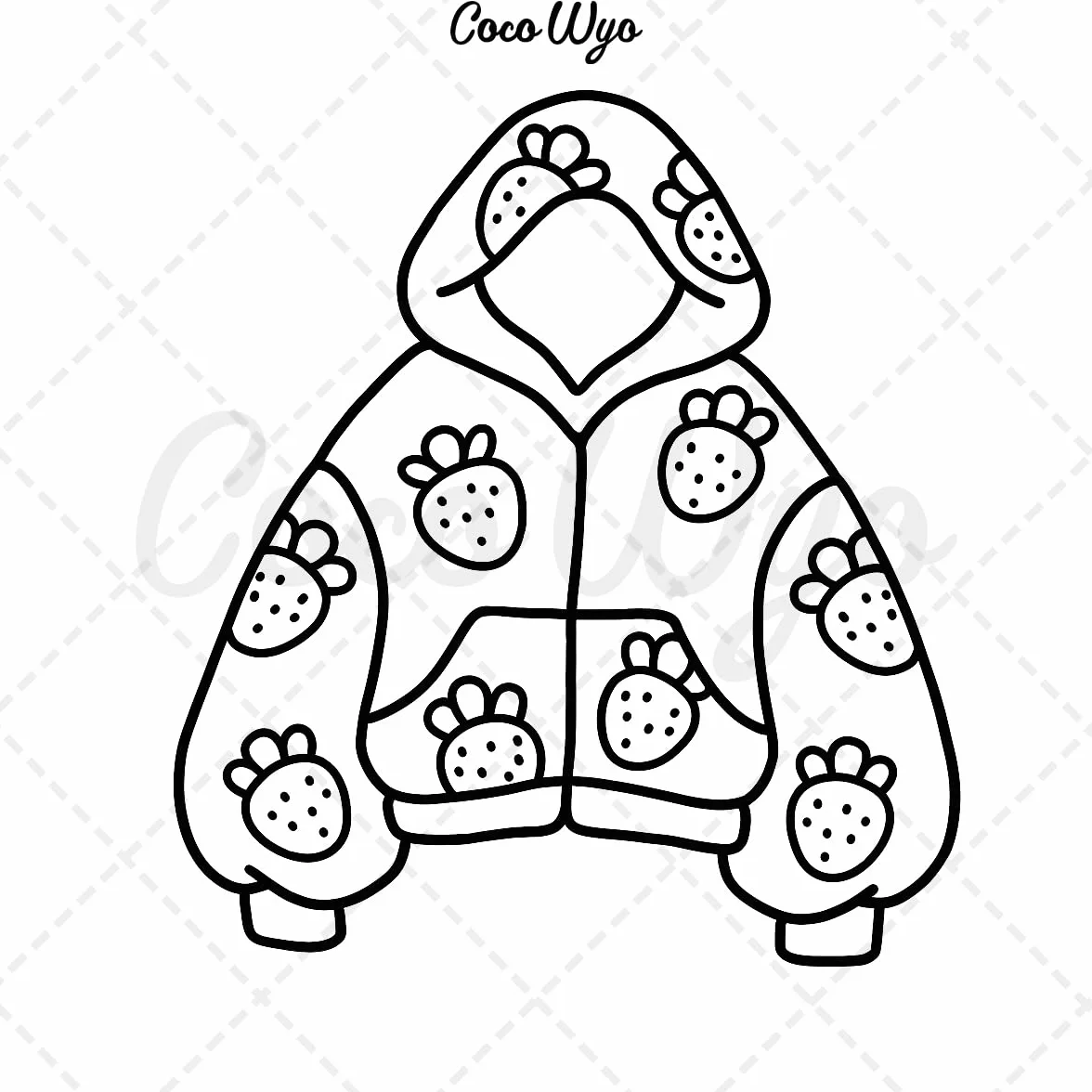 Fashion Vibes: Coloring Book for Adults and Teens, Bold and Easy Designs for Relaxation Featuring Cute Clothing
