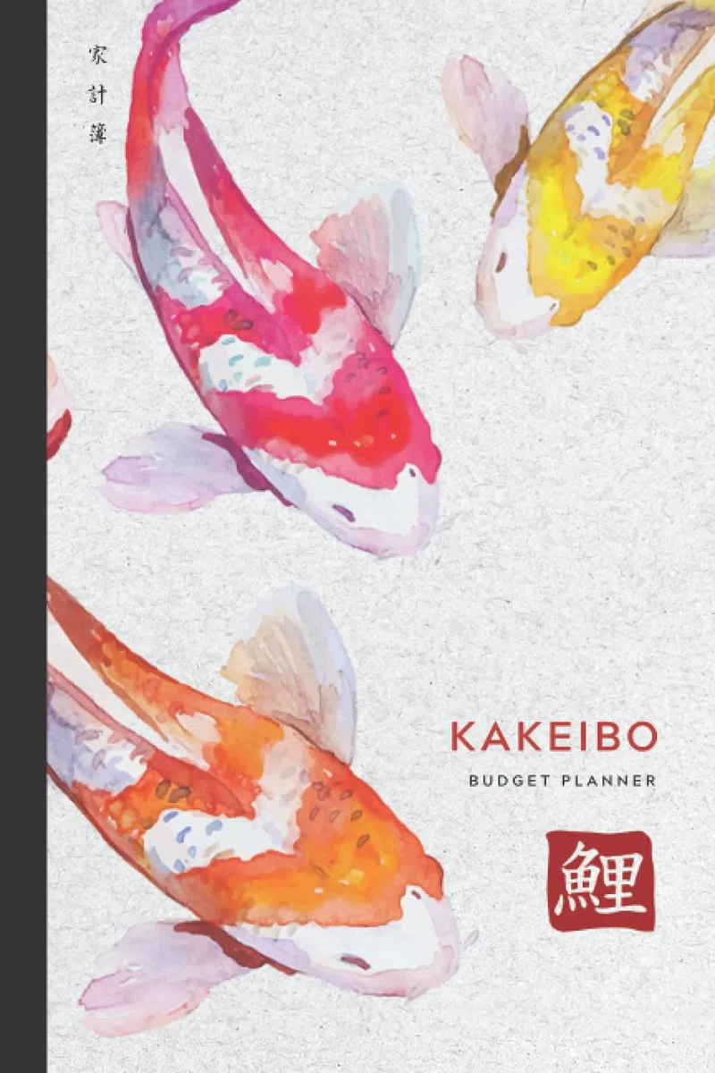 Kakeibo Budget Planner: Kakeibo Journal – Personal Expense Tracker for Bookkeeping Budgeting Money Saving | Monthly Weekly Budget Planner Bill Payment Tracker Accounting Ledger Log Book Gifts | Classic Minimal Beautiful Japanese Koi Fish Art Cover (6”x9”)