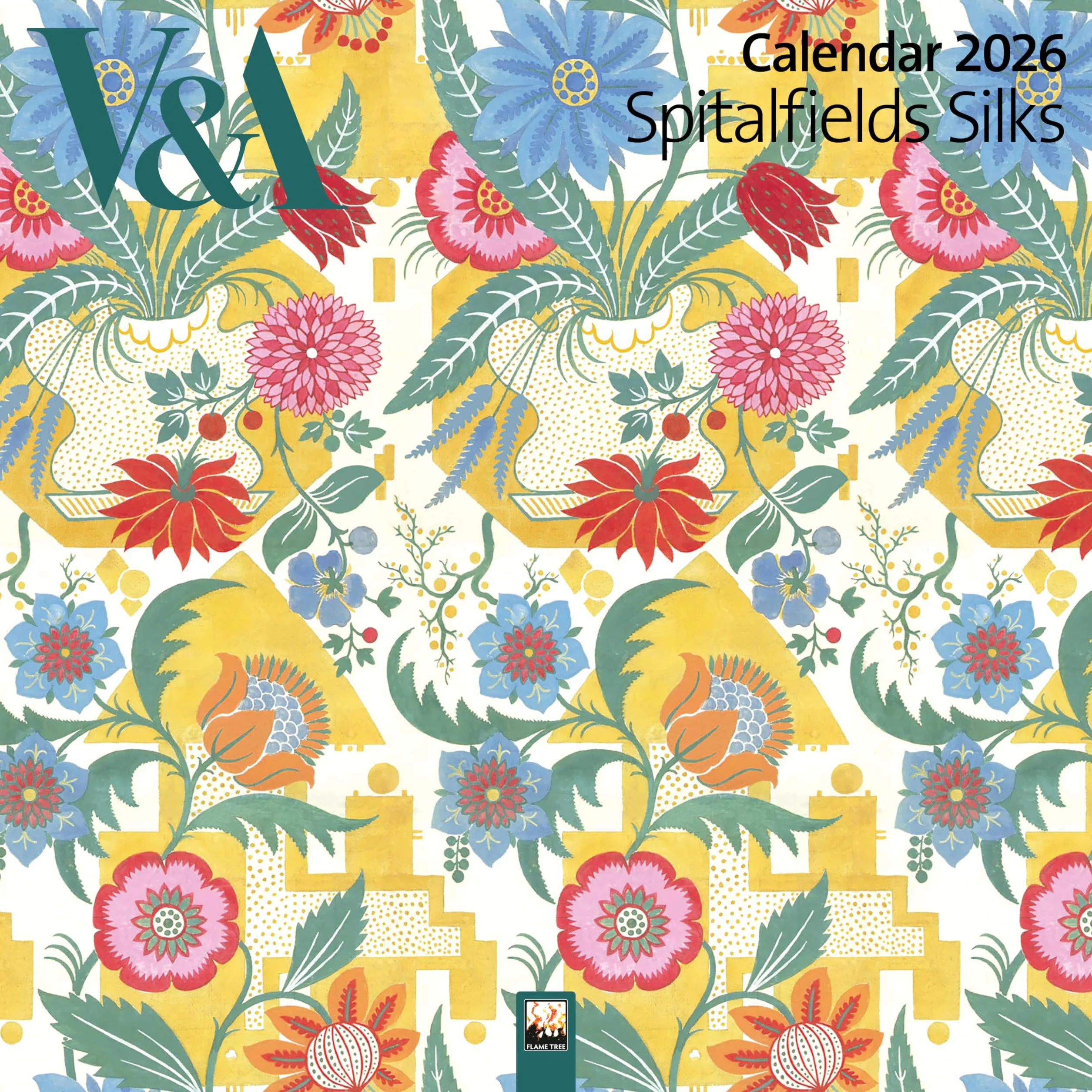 V&A: Spitalfields Silks Wall Calendar 2026 (Art Calendar)