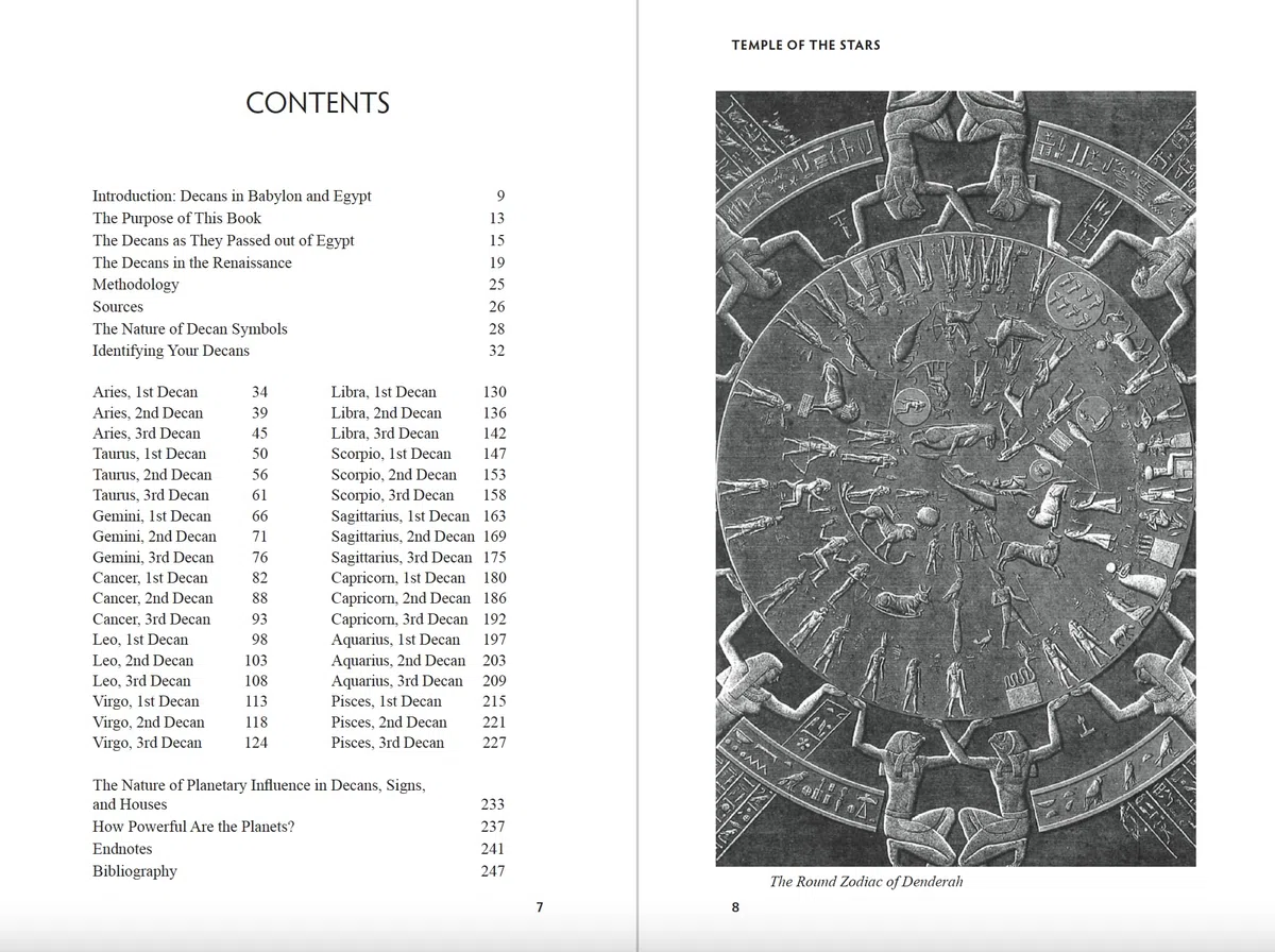 Temple of the Stars: The Astrological Decans