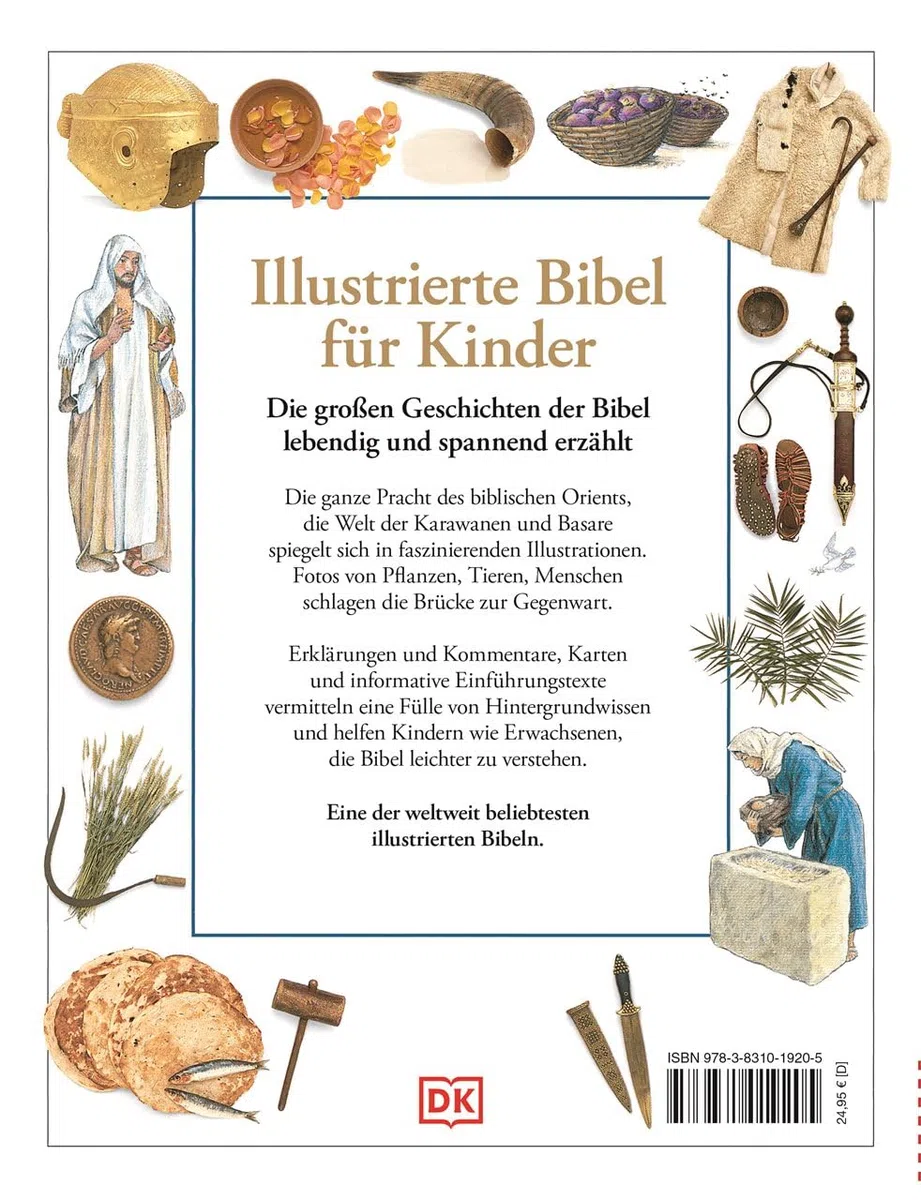 Illustrierte Bibel für Kinder: Kinderbibel zum Erstlesen und Vorlesen mit rund 600 Illustrationen und Fotos. Für Kinder ab 7 Jahren