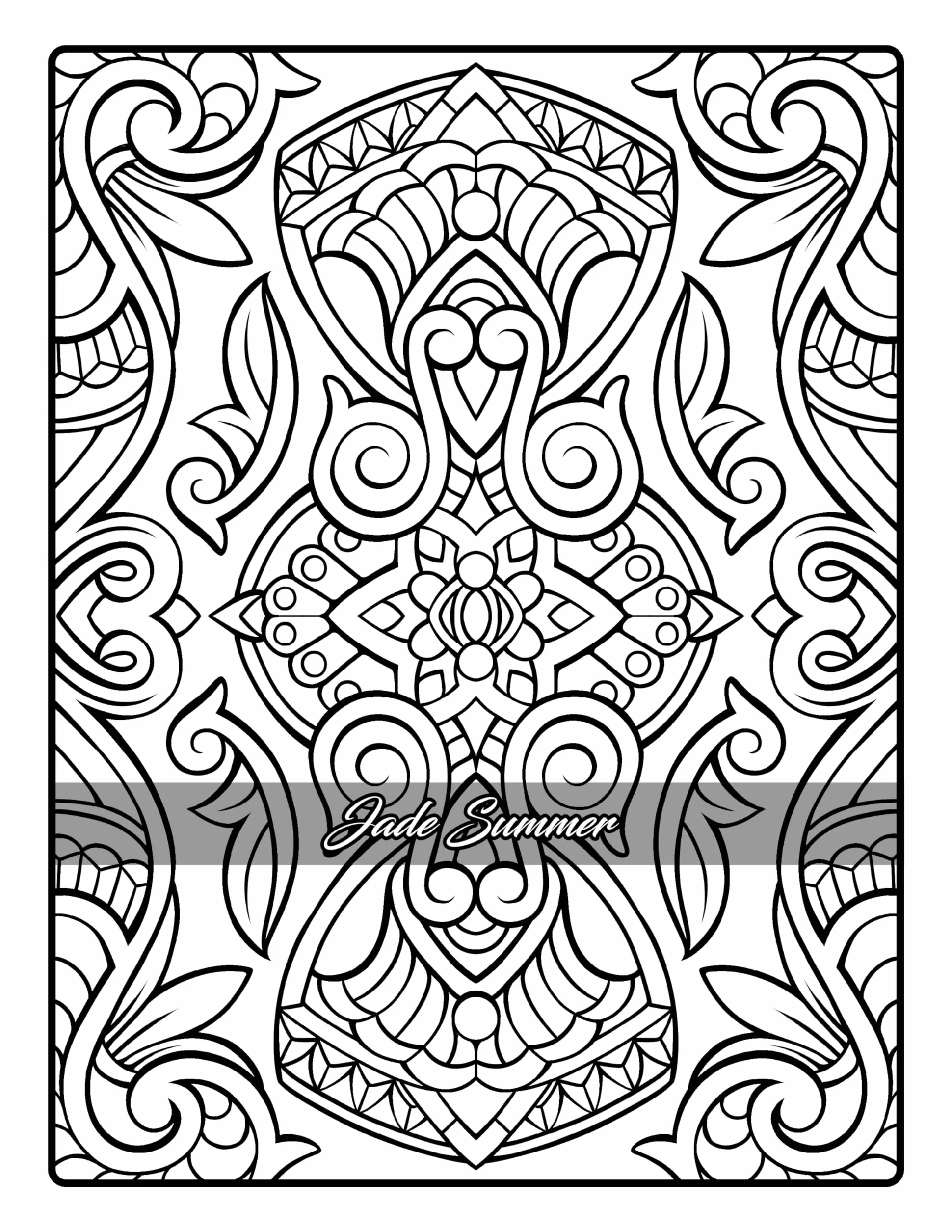 Elegant Patterns: Coloring Book for Adults with Beautiful Patterns for Mindfulness, Stress Relief, and Relaxation
