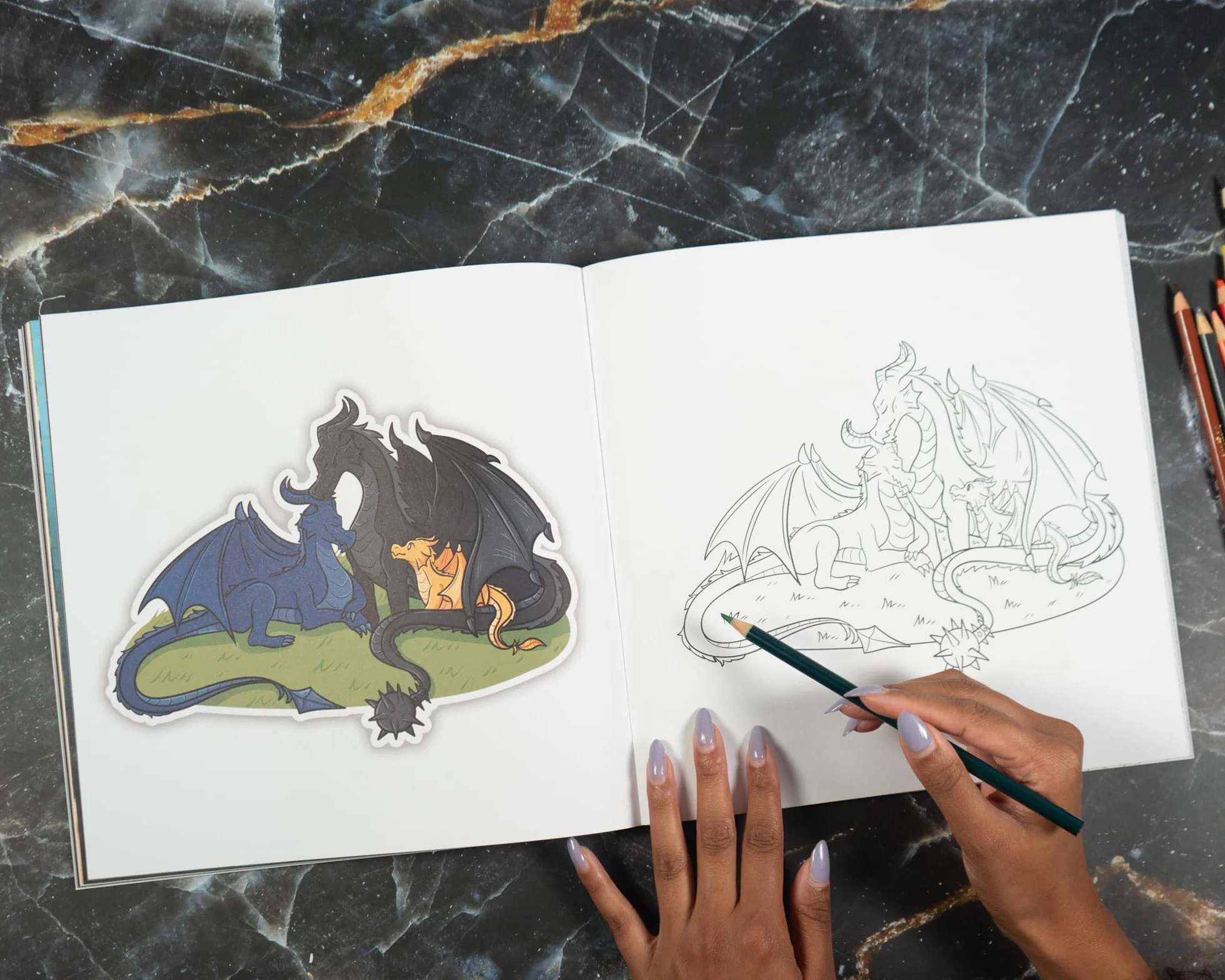 Fourth Wing: The Official Coloring Book