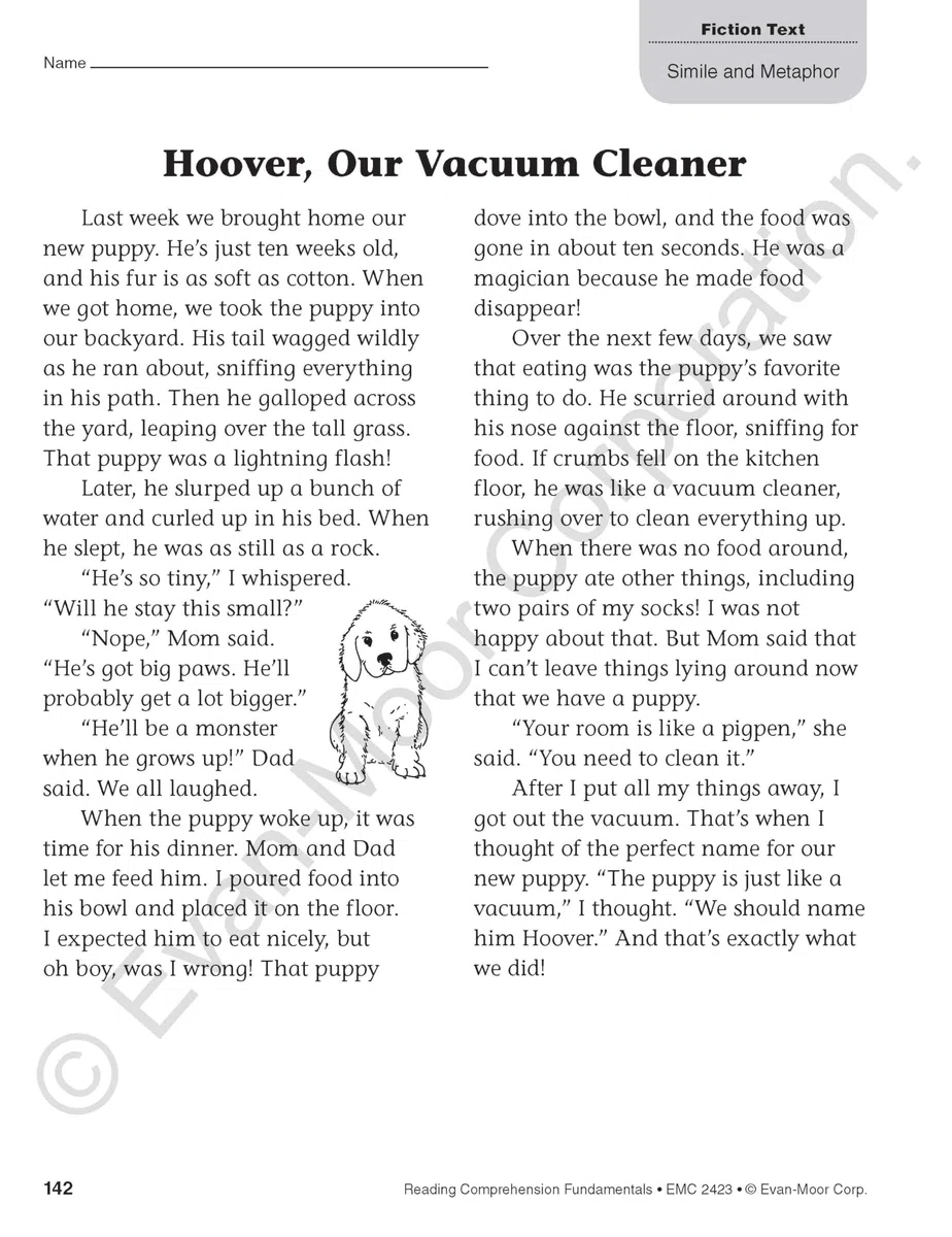Reading Comprehension Fundamentals, Grade 3 Teacher Resource