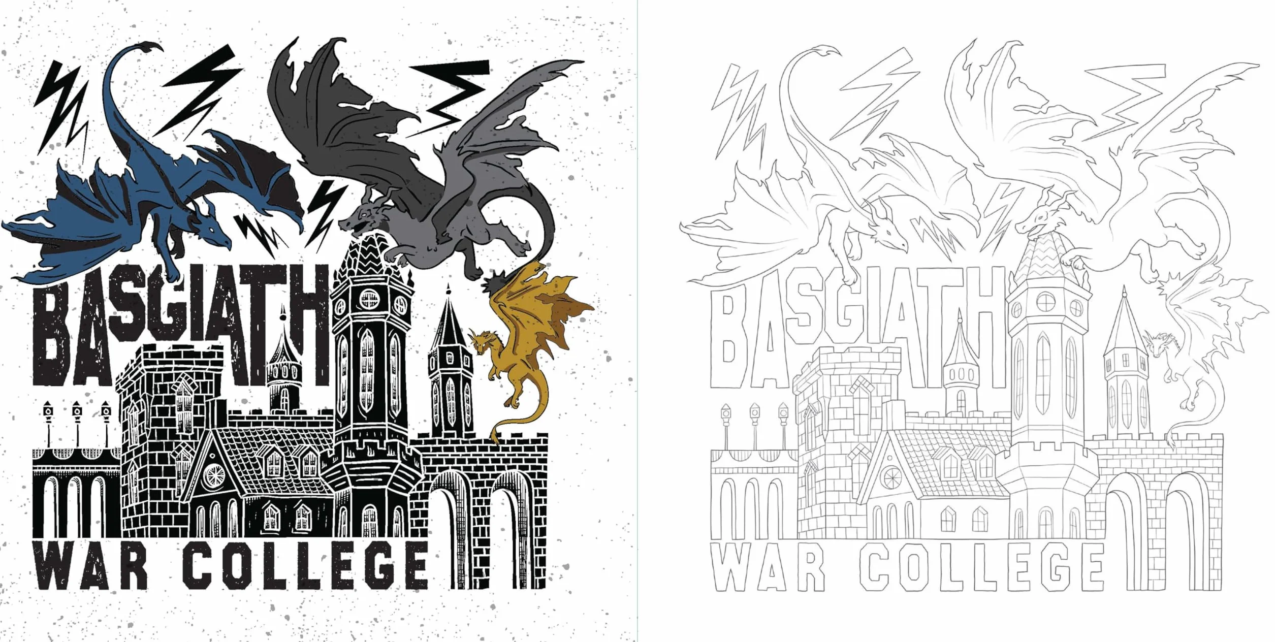 Fourth Wing: The Official Coloring Book