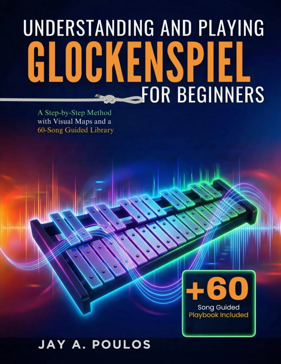 UNDERSTANDING AND PLAYING GLOCKENSPIEL FOR BEGINNERS: A Step-by-Step Method with Visual Maps and a 60-Song Guided Library