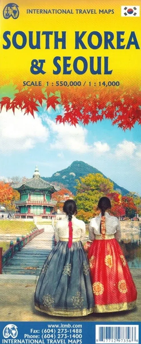 SOUTH KOREA & SEOUL: 1:550000