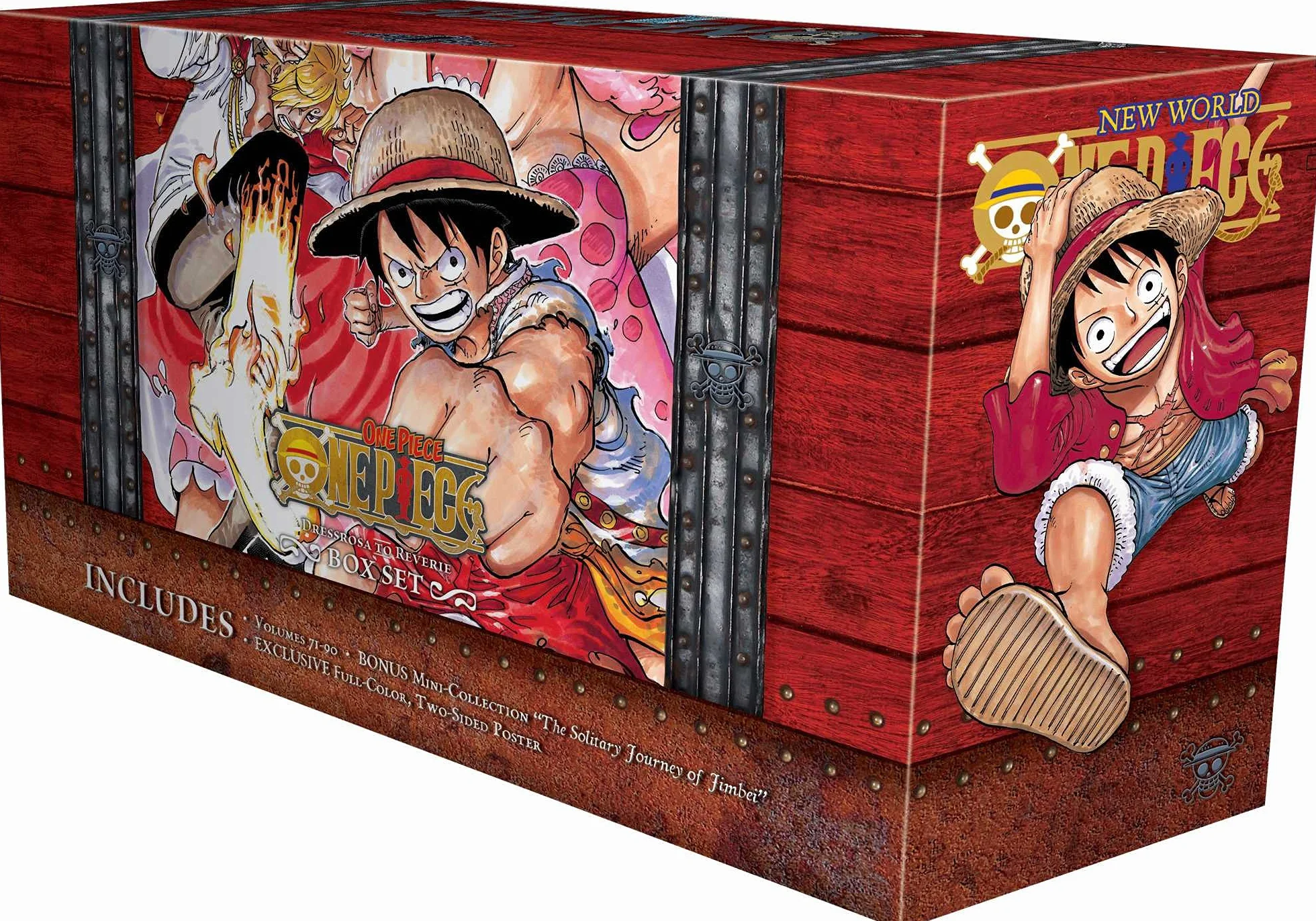 One Piece Box Set 4: Dressrosa to Reverie: Volumes 71-90 with Premium