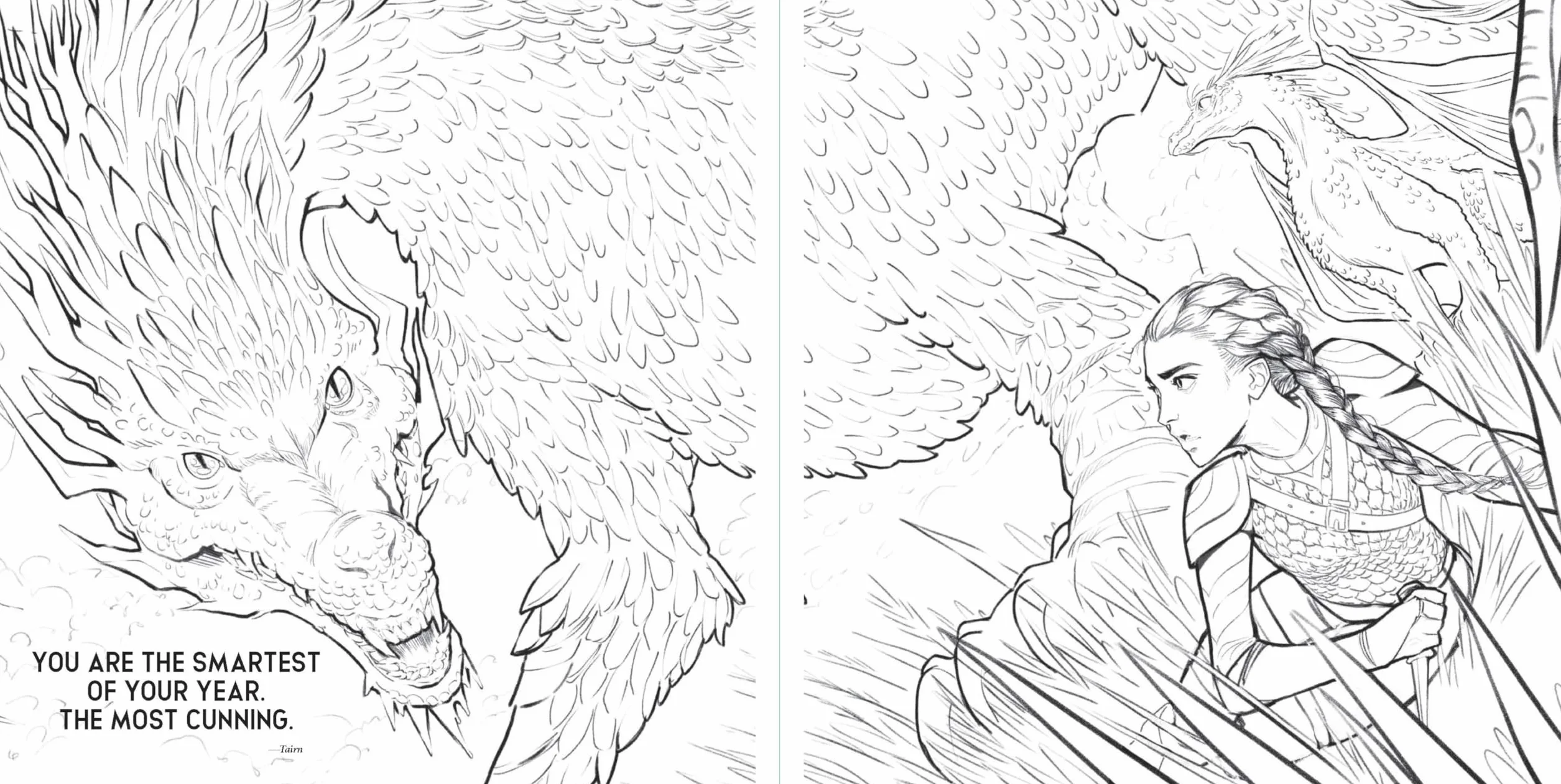 Fourth Wing: The Official Coloring Book