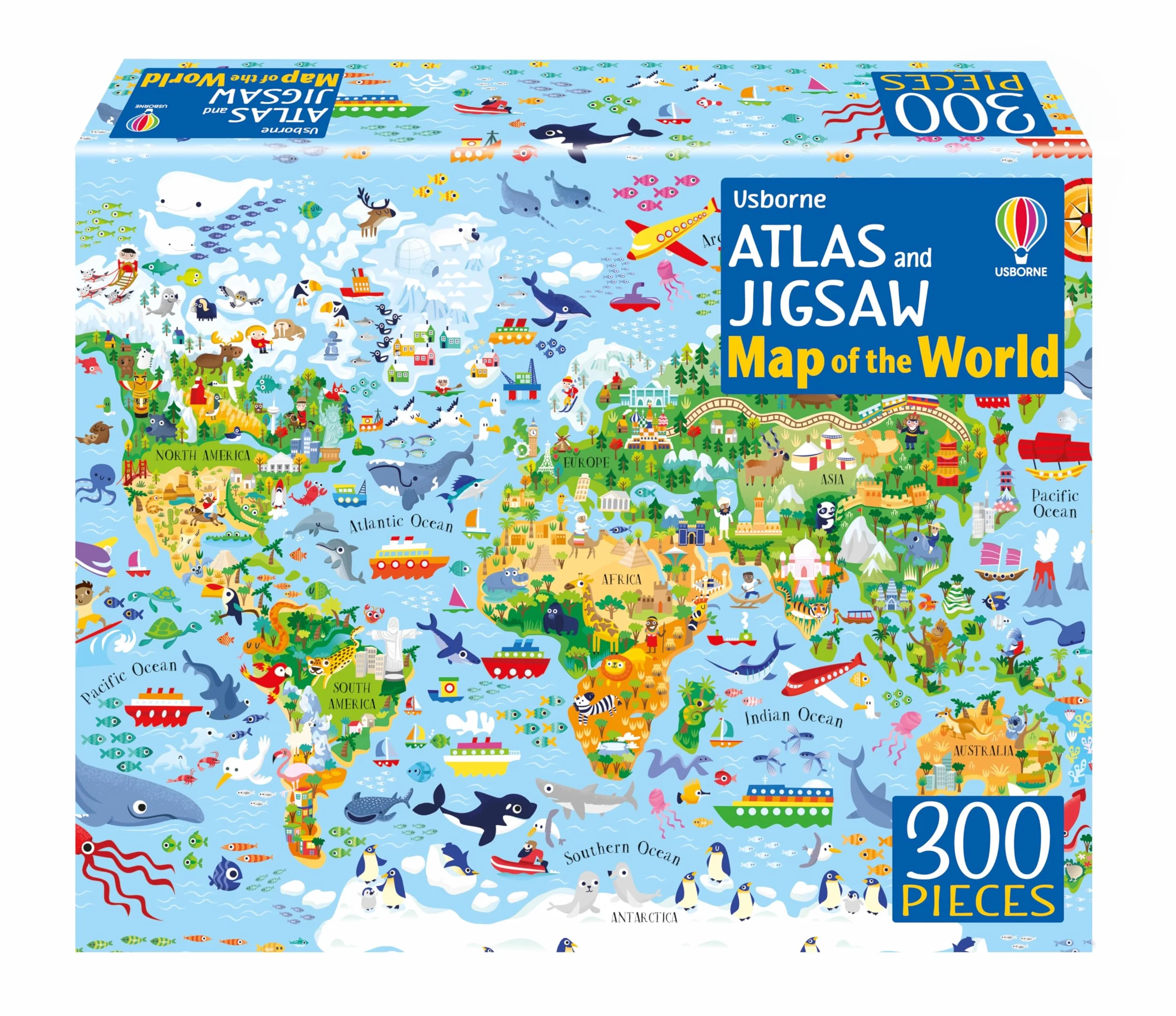 Atlas and Jigsaw Map of the World