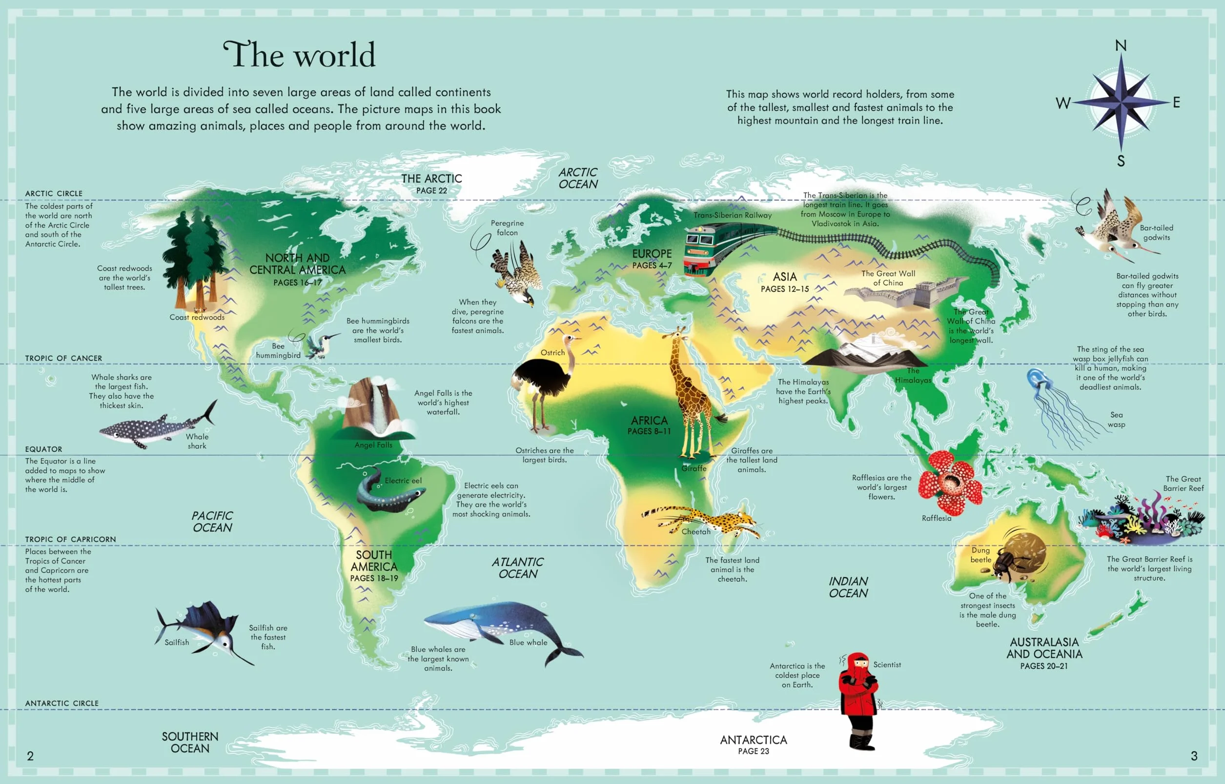 Atlas and Jigsaw Map of the World