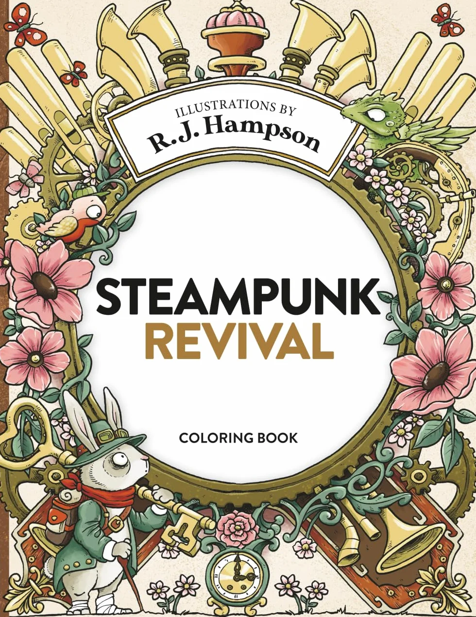 Steampunk Revival Coloring Book