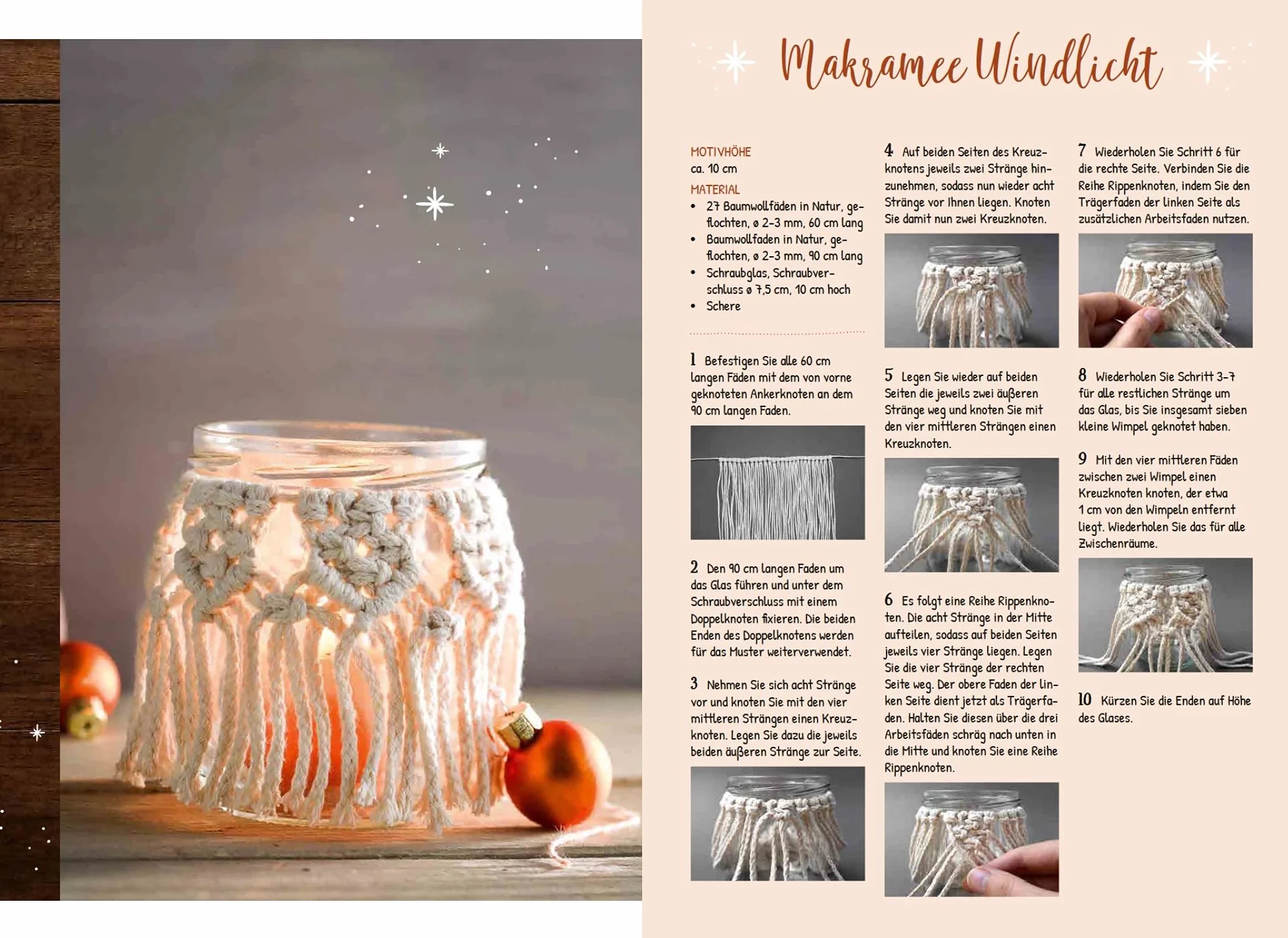 Makramee Adventskalender: 24 dekorative Knüpfprojekte für eine kreative Vorweihnachtszeit
