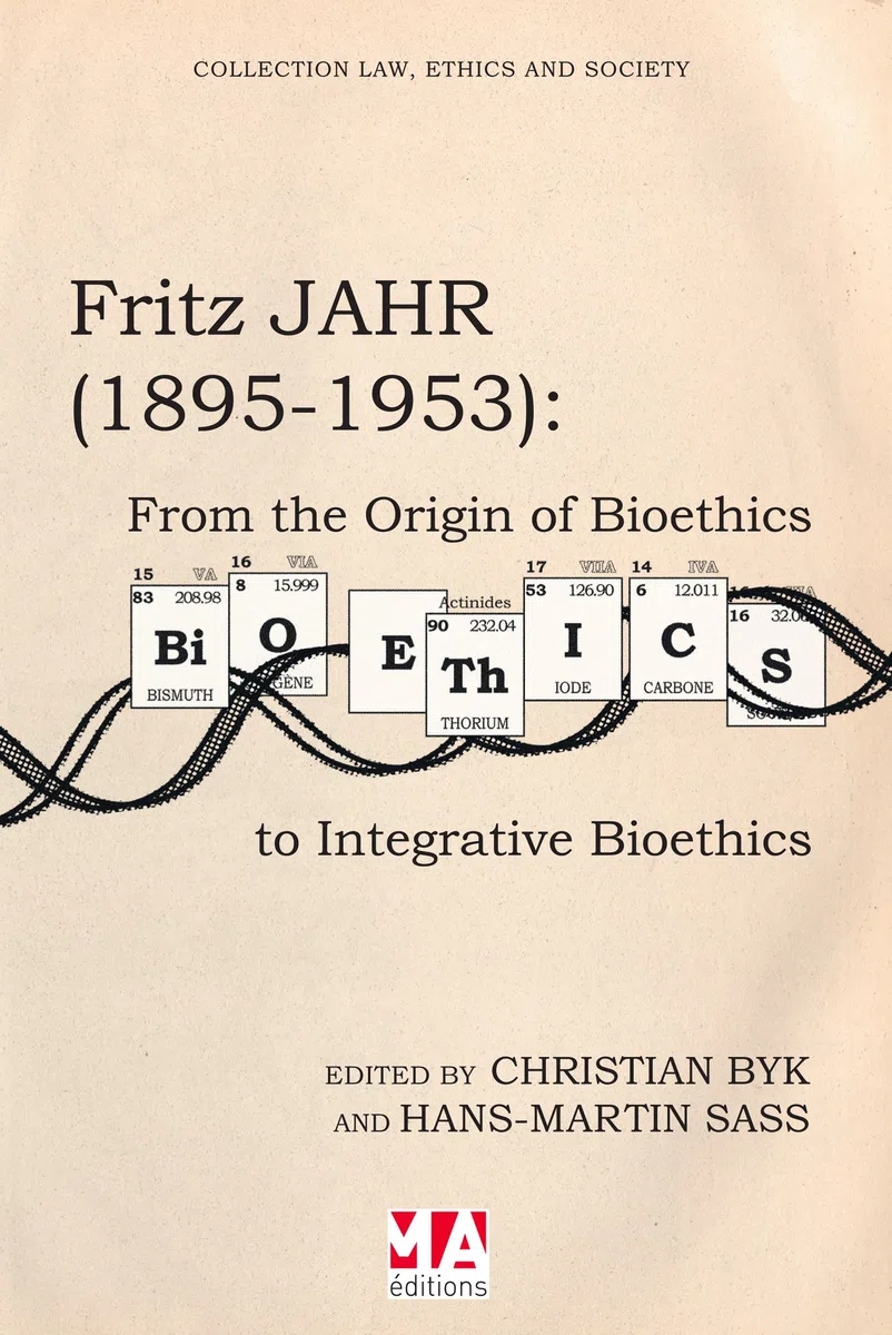 Fritz Jahr (1895-1953) From the origin of Bioethics to i ntegrative Bioethics