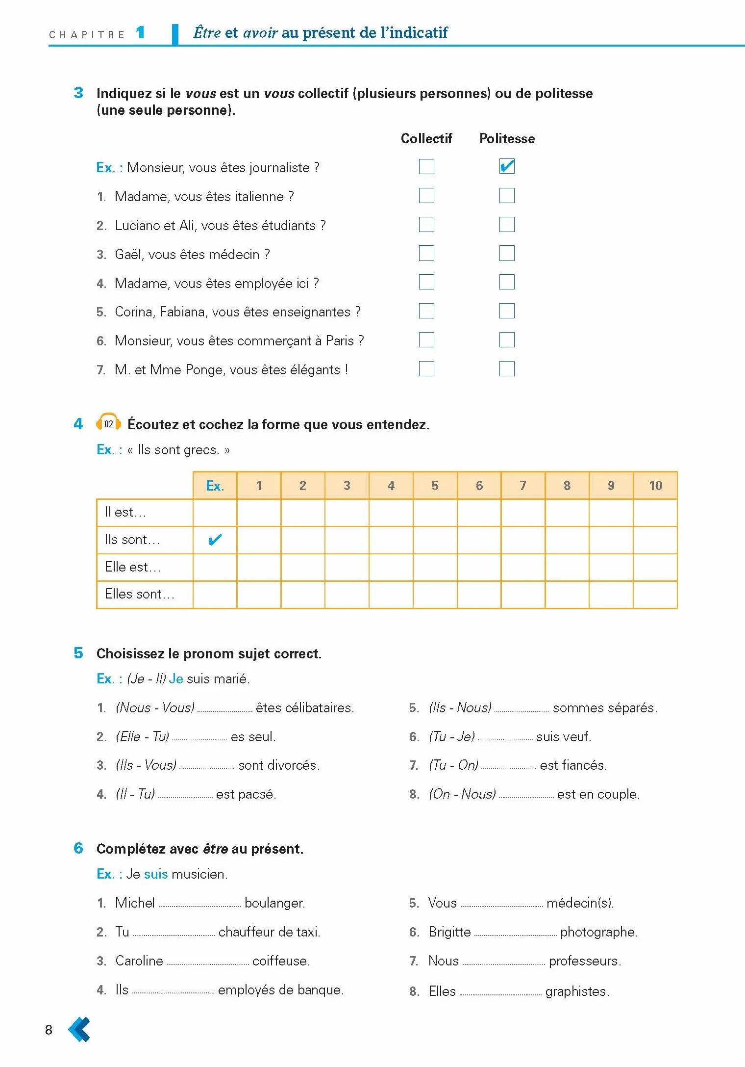 En Contexte - Exercices de grammaire (A1): Vol. 1