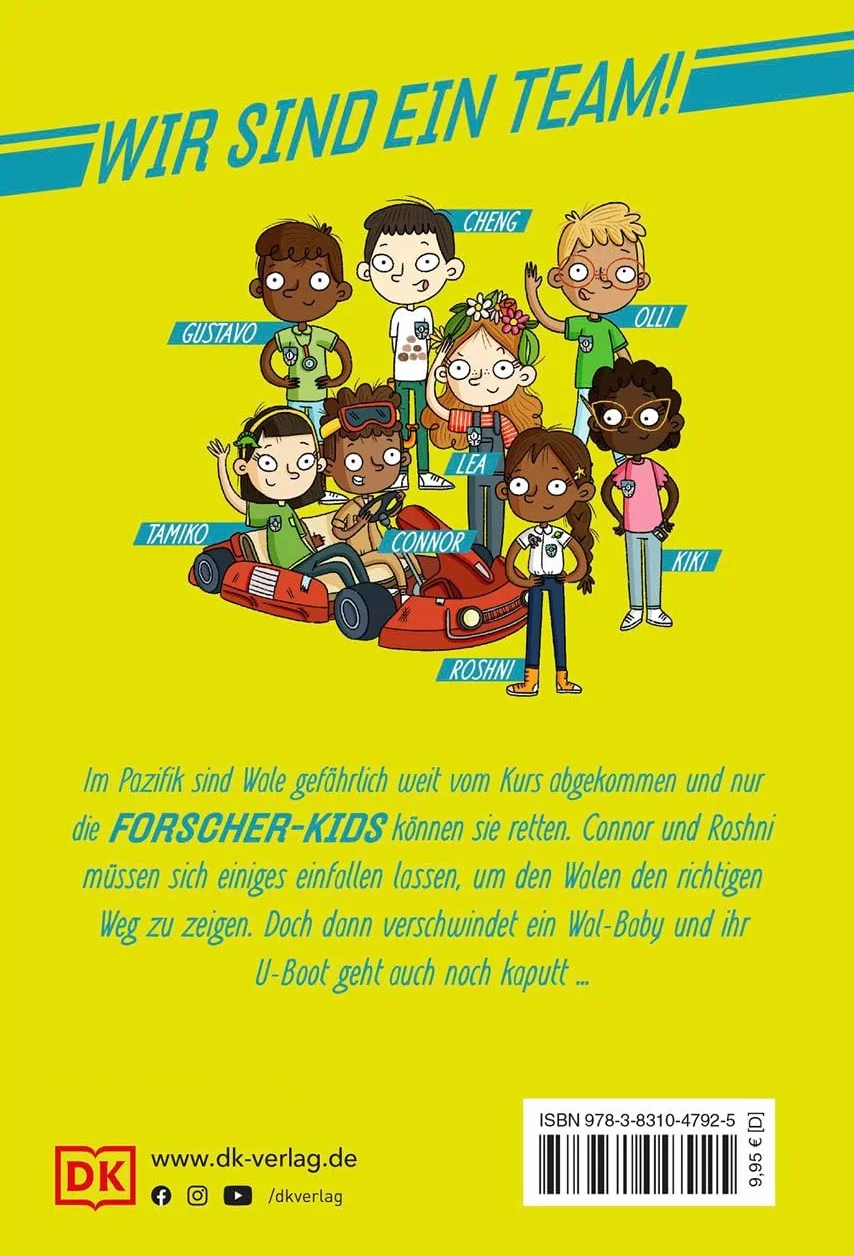 Ein Fall für die Forscher-Kids 1. Rettet die Wale!: Eine Abenteuergeschichte voller Action, Magie und spannendem Wissen. Für Kinder ab 7 Jahren