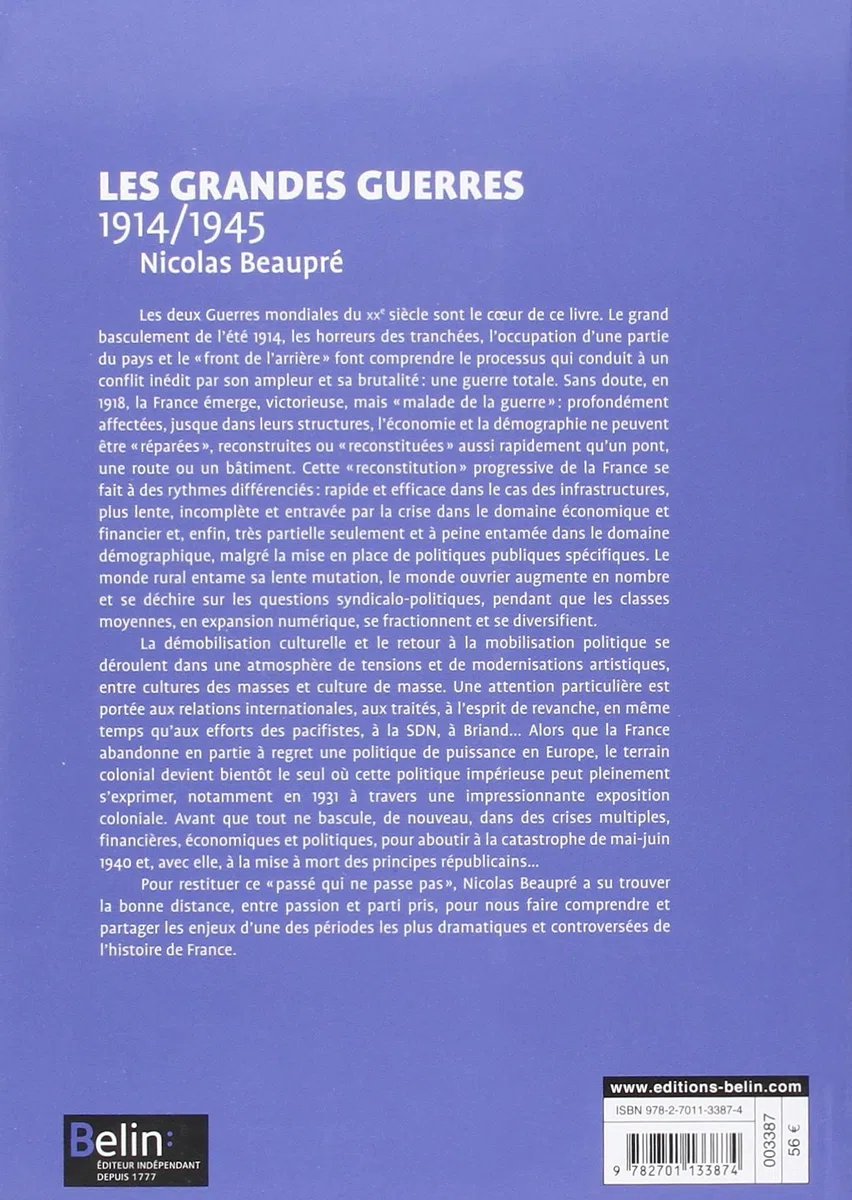 Les Grandes Guerres 1914-1945: Version brochée