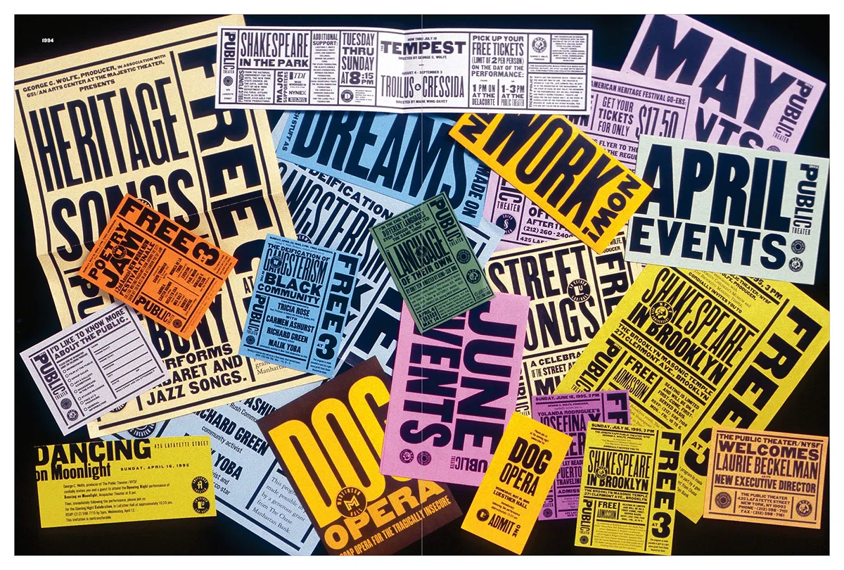Paula Scher: Twenty-Five Years at the Public: A Love Story