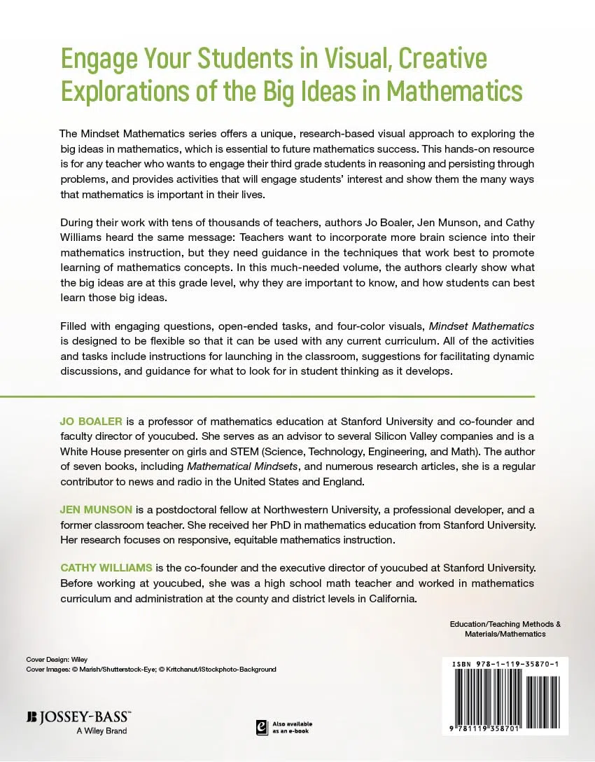 Mindset Mathematics: Visualizing and Investigating Big Ideas, Grade 3