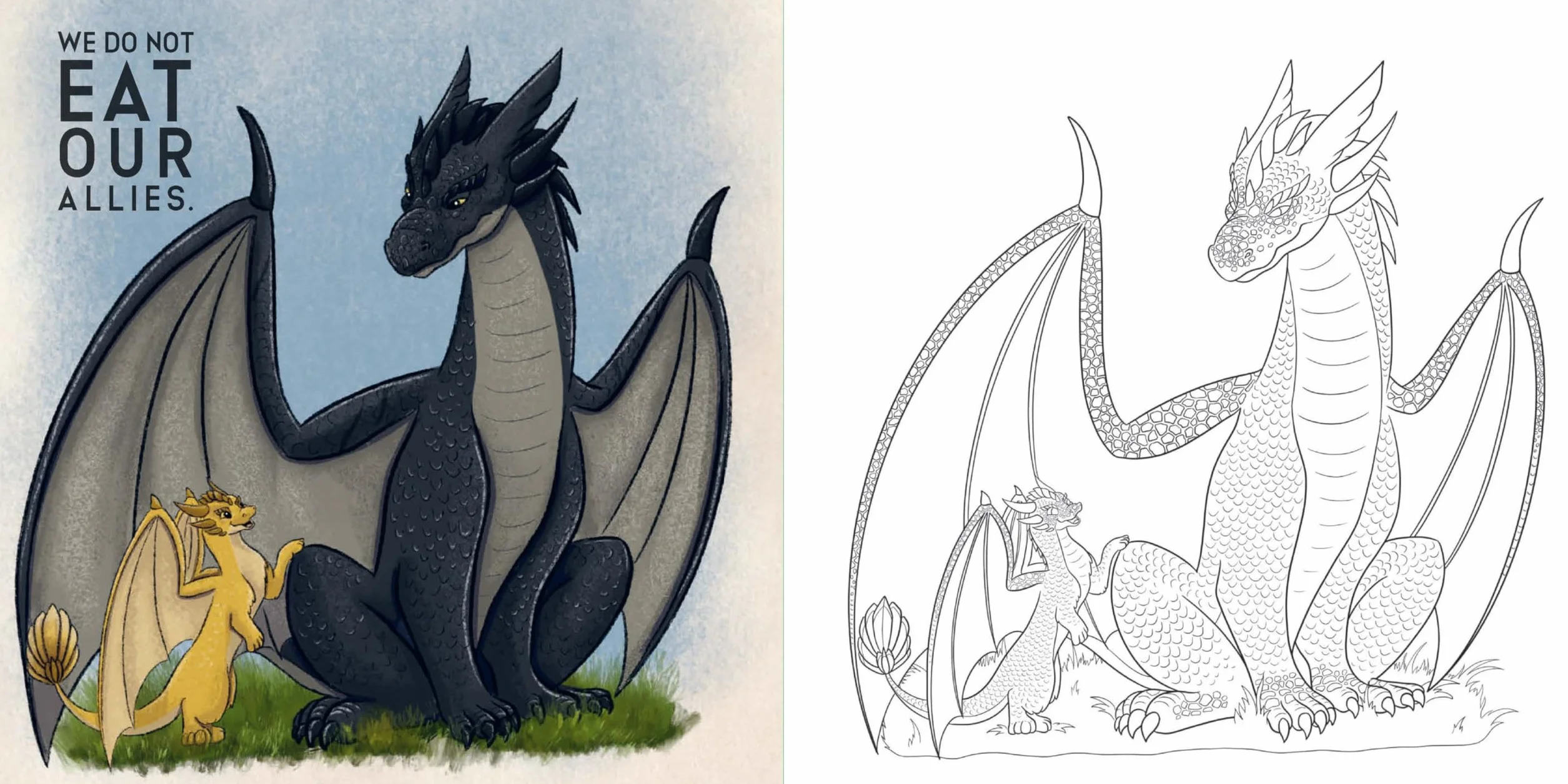 Fourth Wing: The Official Coloring Book
