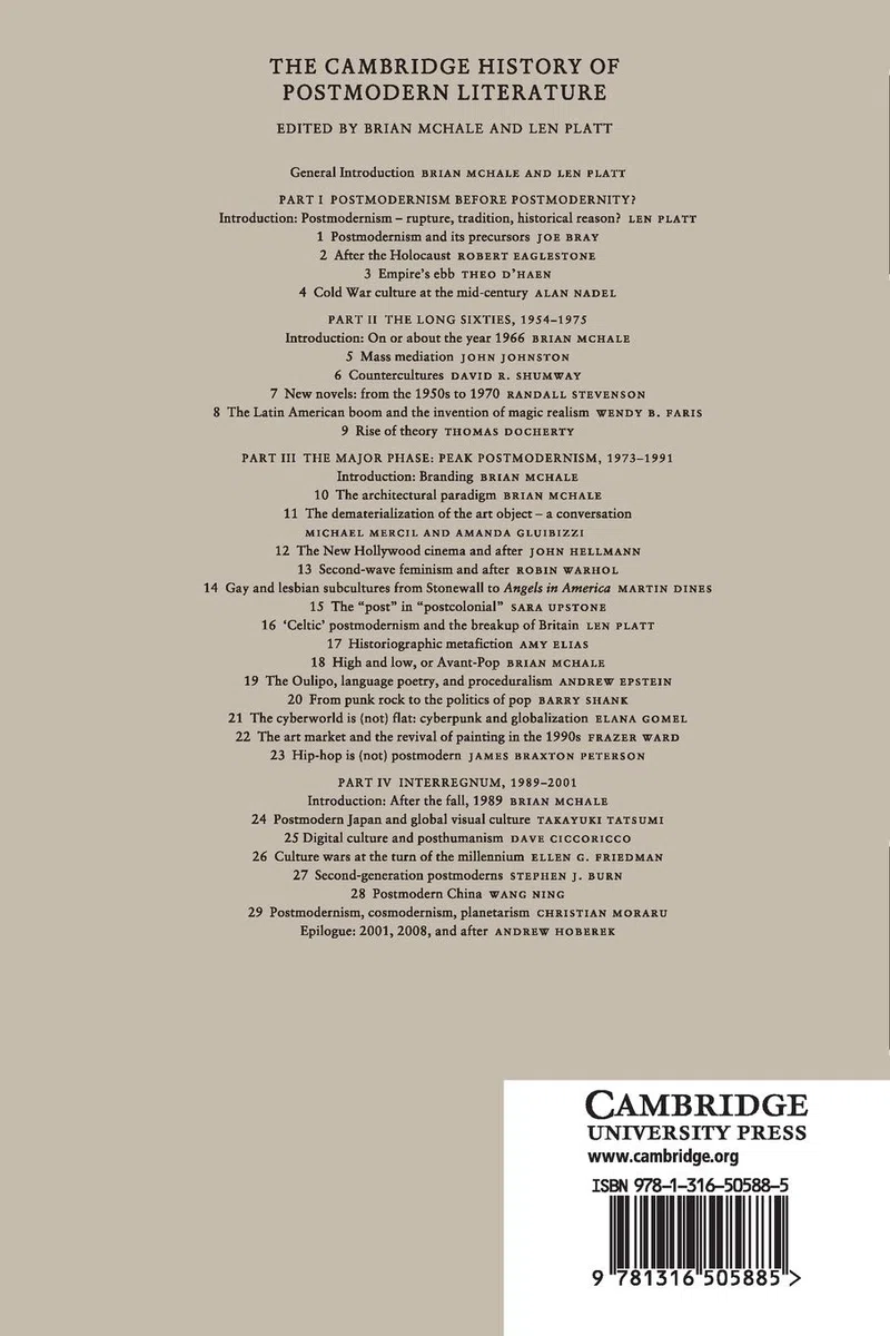 The Cambridge History of Postmodern Literature
