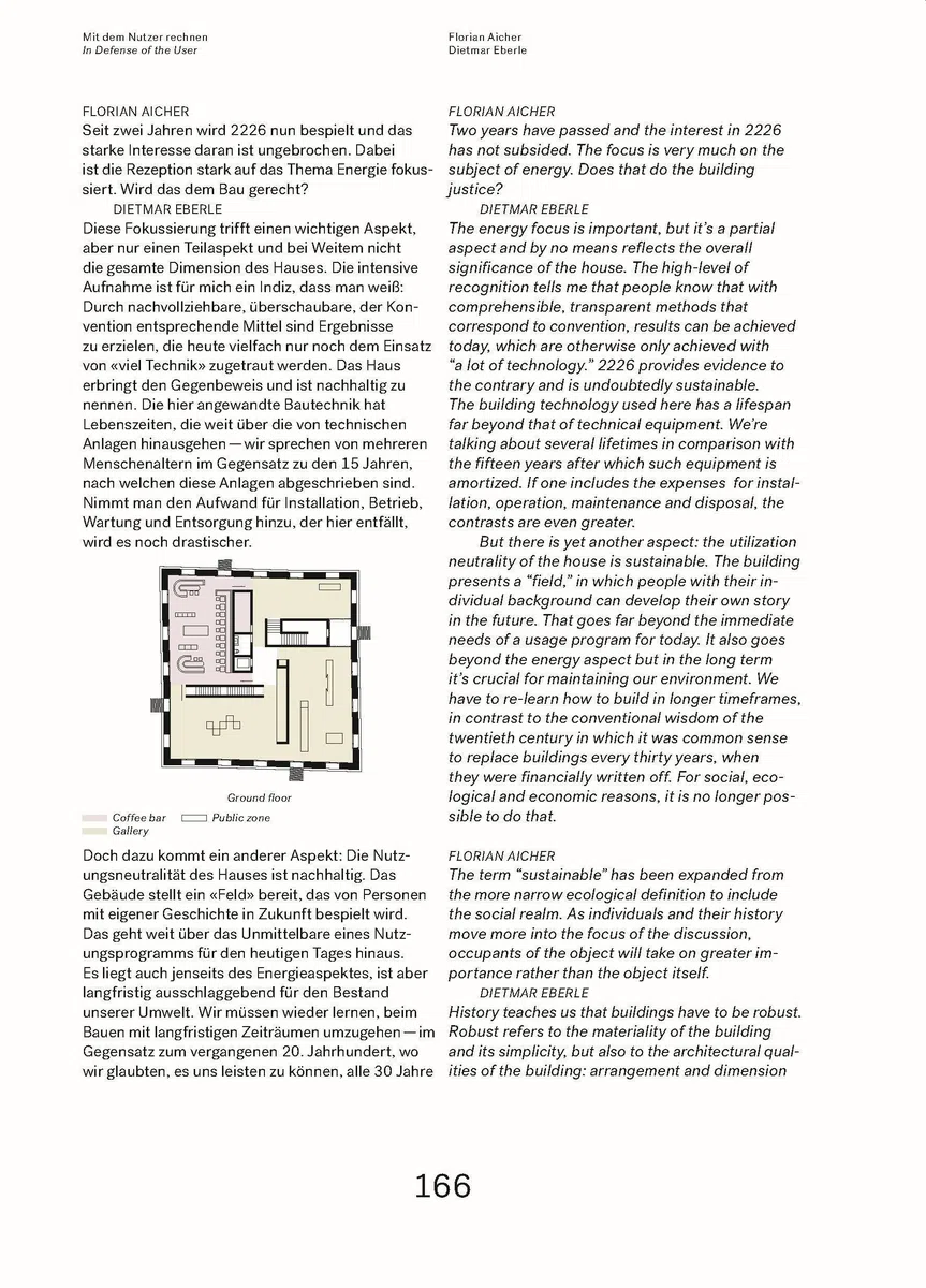 Be 2226 Die Temperatur Der Architektur / The Temperature of Architecture: Portrait Eines Energieoptimierten Hauses / Portrait of an Energy-Optimized House
