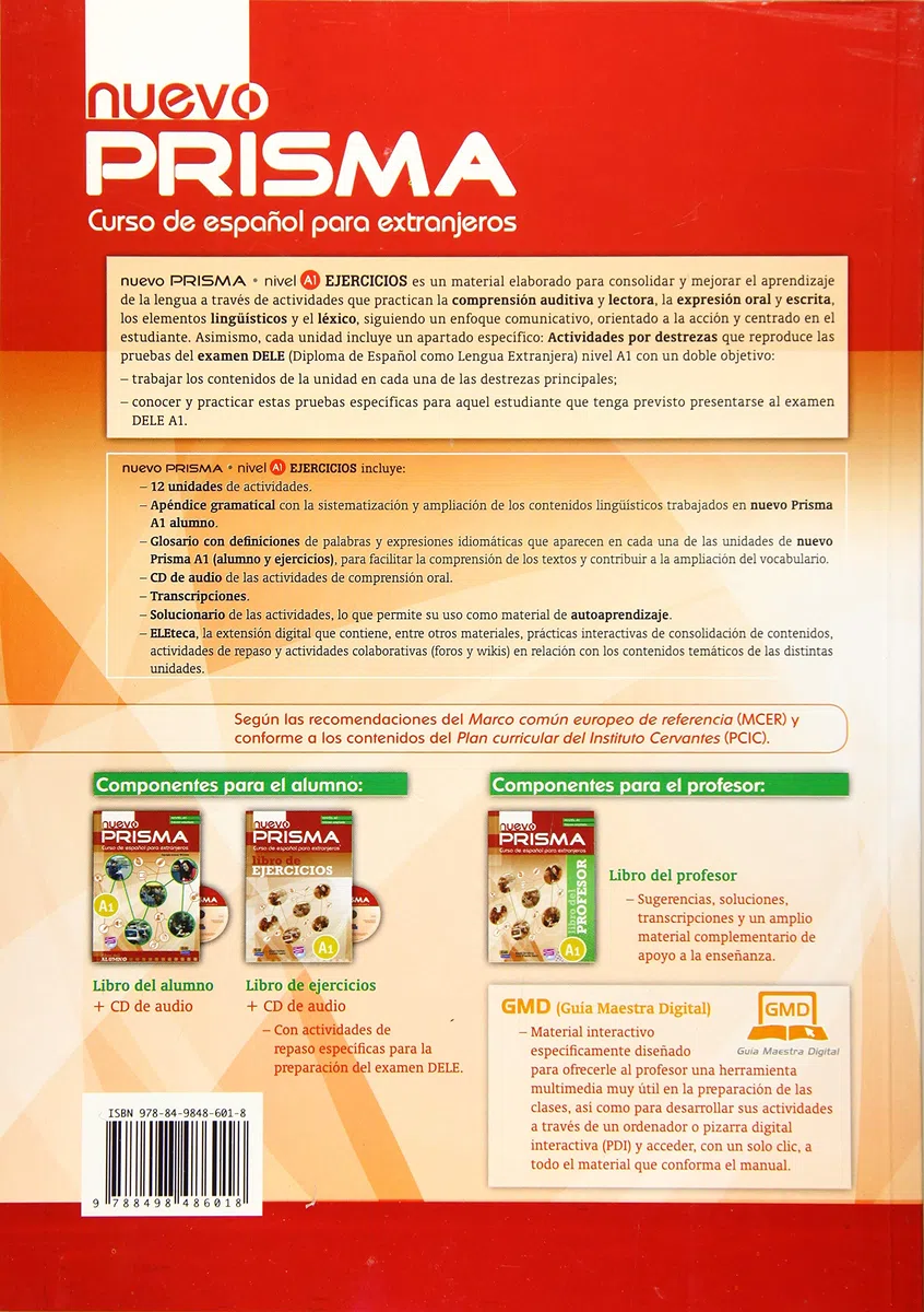 Nuevo Prisma A1 Workbook Plus Eleteca and Audio CD