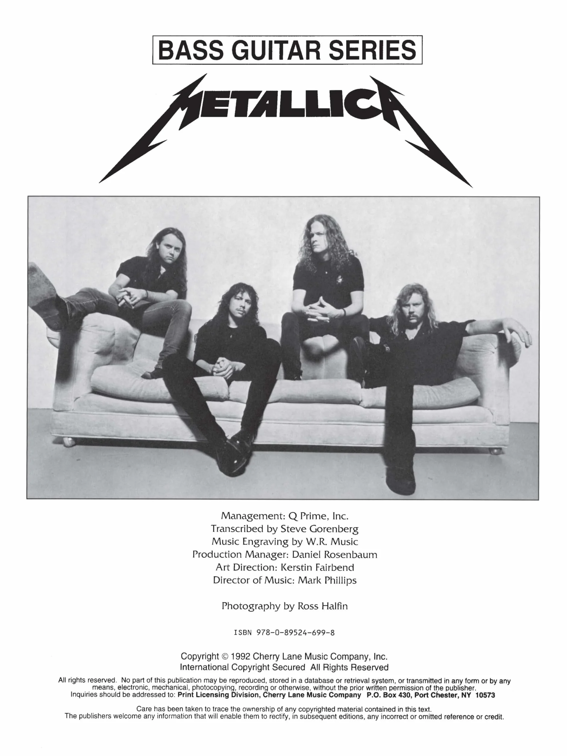 Metallica guitare: (Black) for Bass