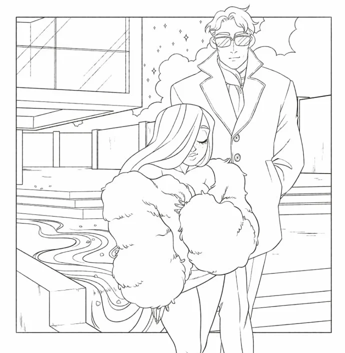 Lore Olympus - Le livre de coloriage officiel - livre de coloriage adulte du webtoon à succès de Rachel Smythe - idée cadeau originale