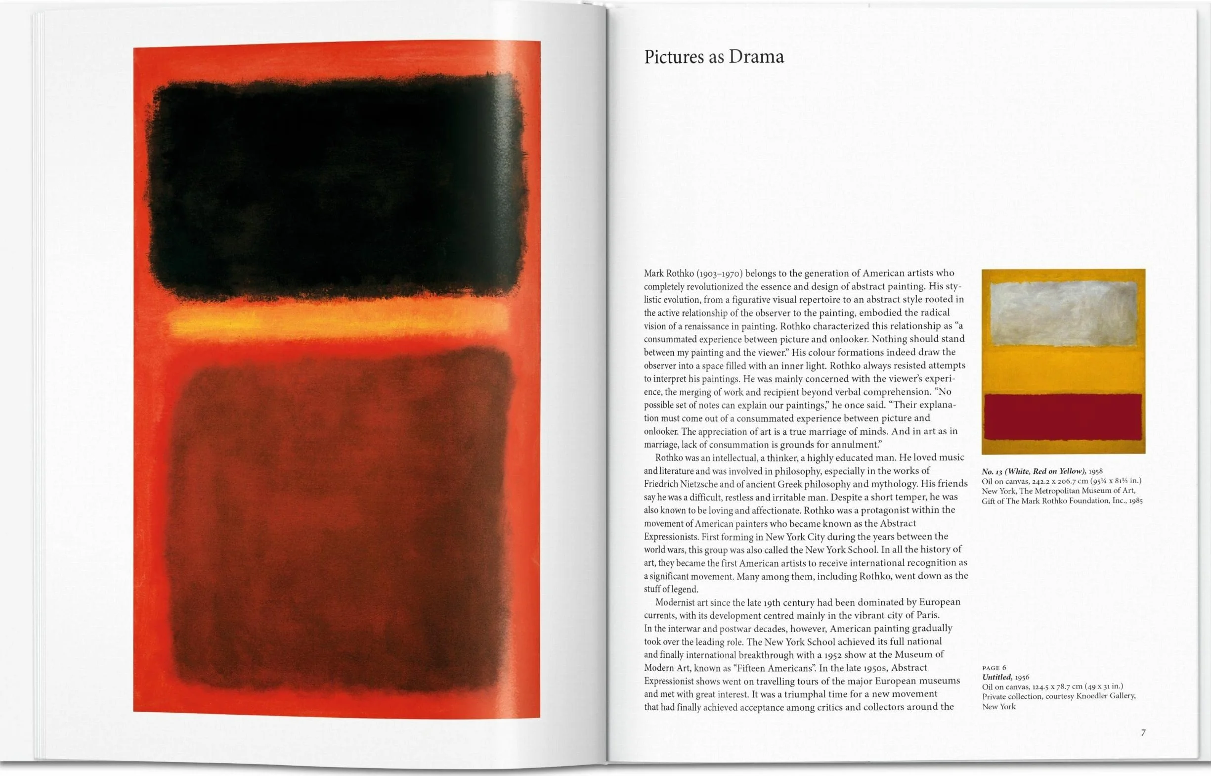 Rothko: 1903-1970: Pictures As Drama