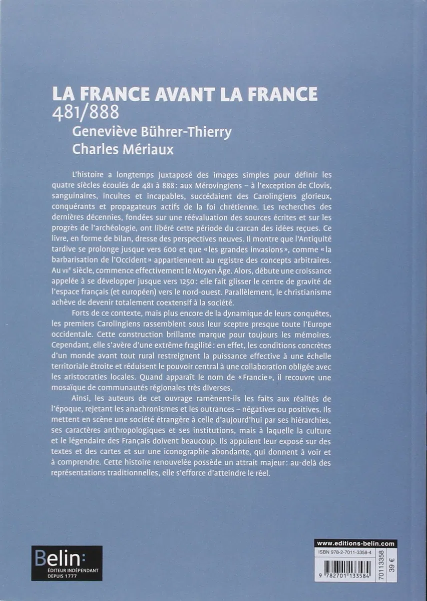 La France avant la France (481-888): Version brochée