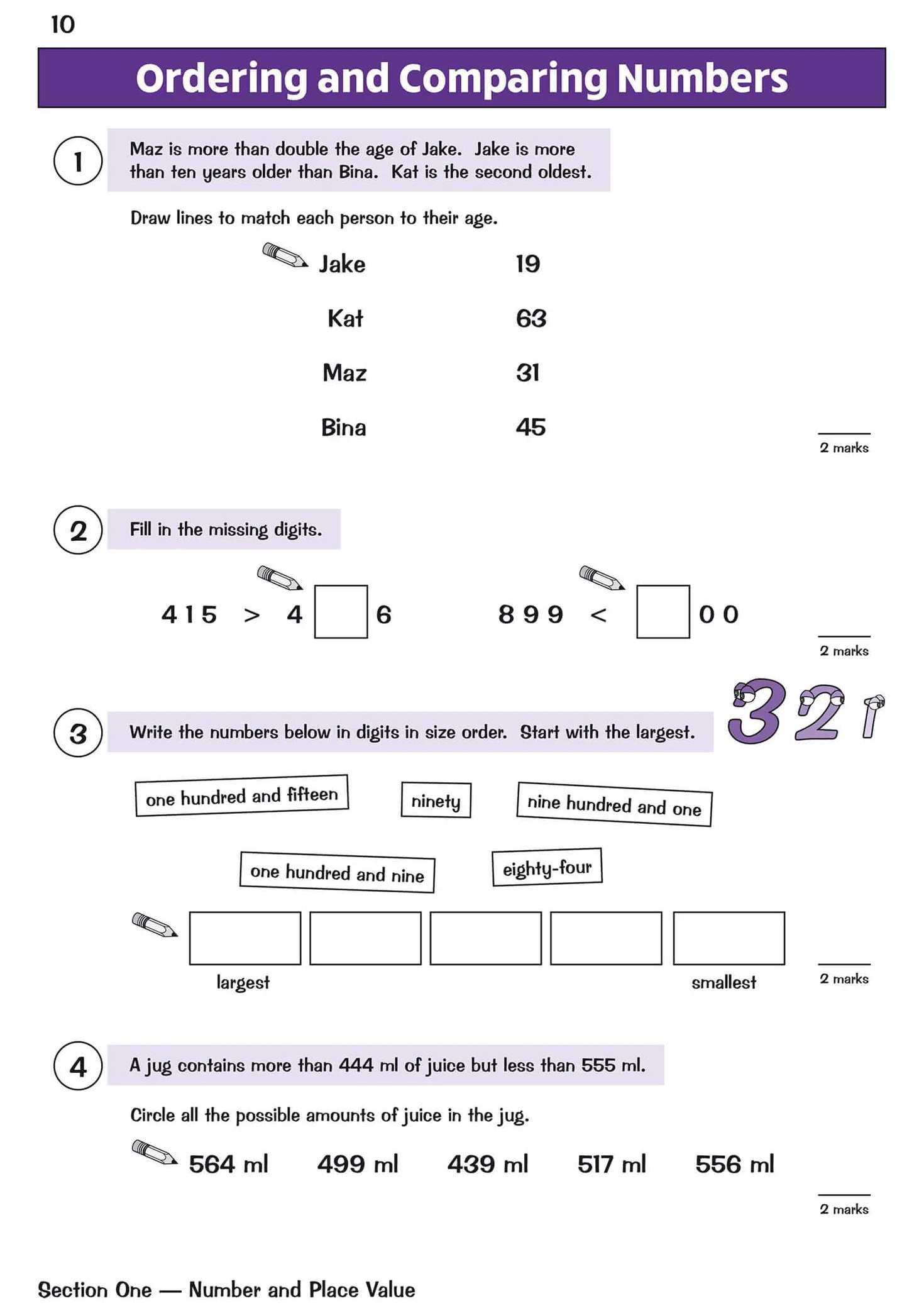 KS2 Maths Year 3 Stretch Targeted Question Book