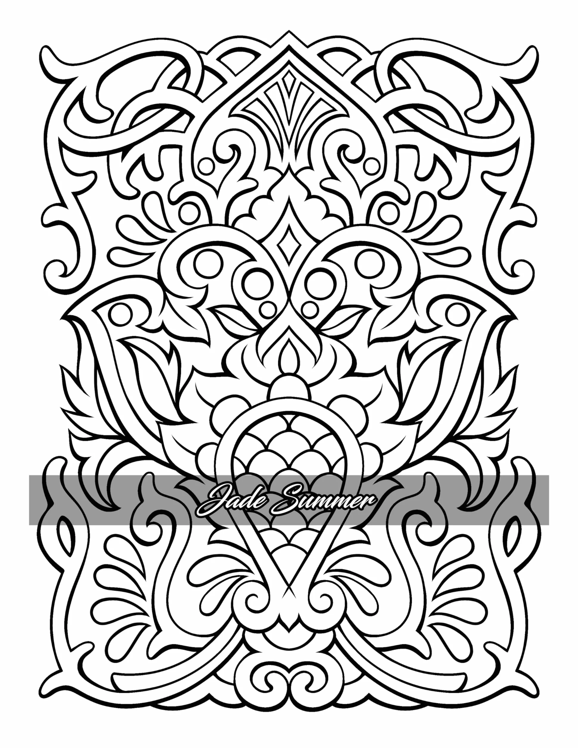 Elegant Patterns: Coloring Book for Adults with Beautiful Patterns for Mindfulness, Stress Relief, and Relaxation
