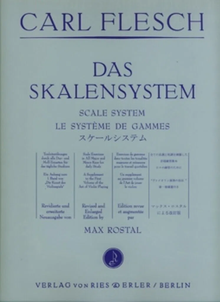 Carl flesch : das skalensystem - le systeme de games - scale system - max rostal