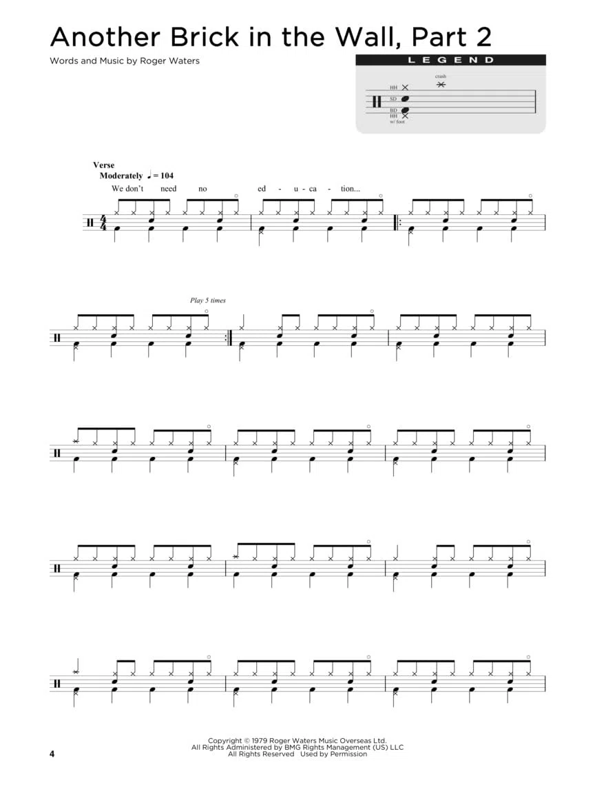 Simple Songs: The Easiest Easy Drum Songbook Ever
