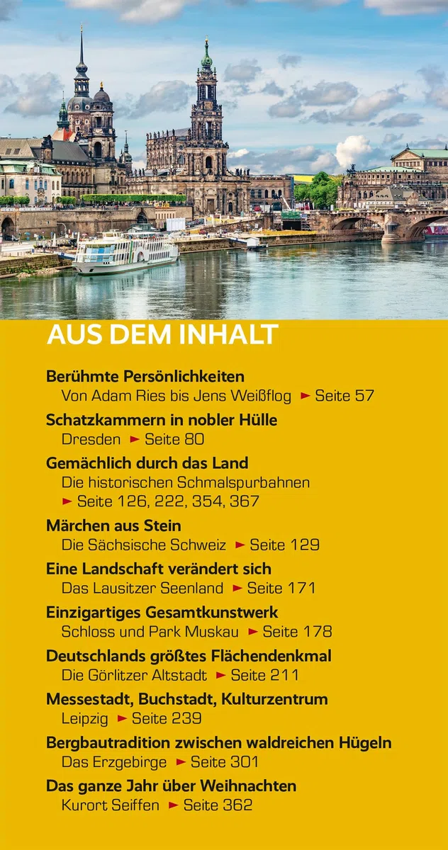 TRESCHER Reiseführer Sachsen: Mit Dresden, Leipzig, Erzgebirge und Sächsischer Schweiz