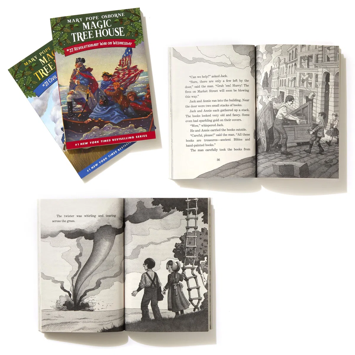 Magic Tree House Books 21-24 Boxed Set: American History Quartet