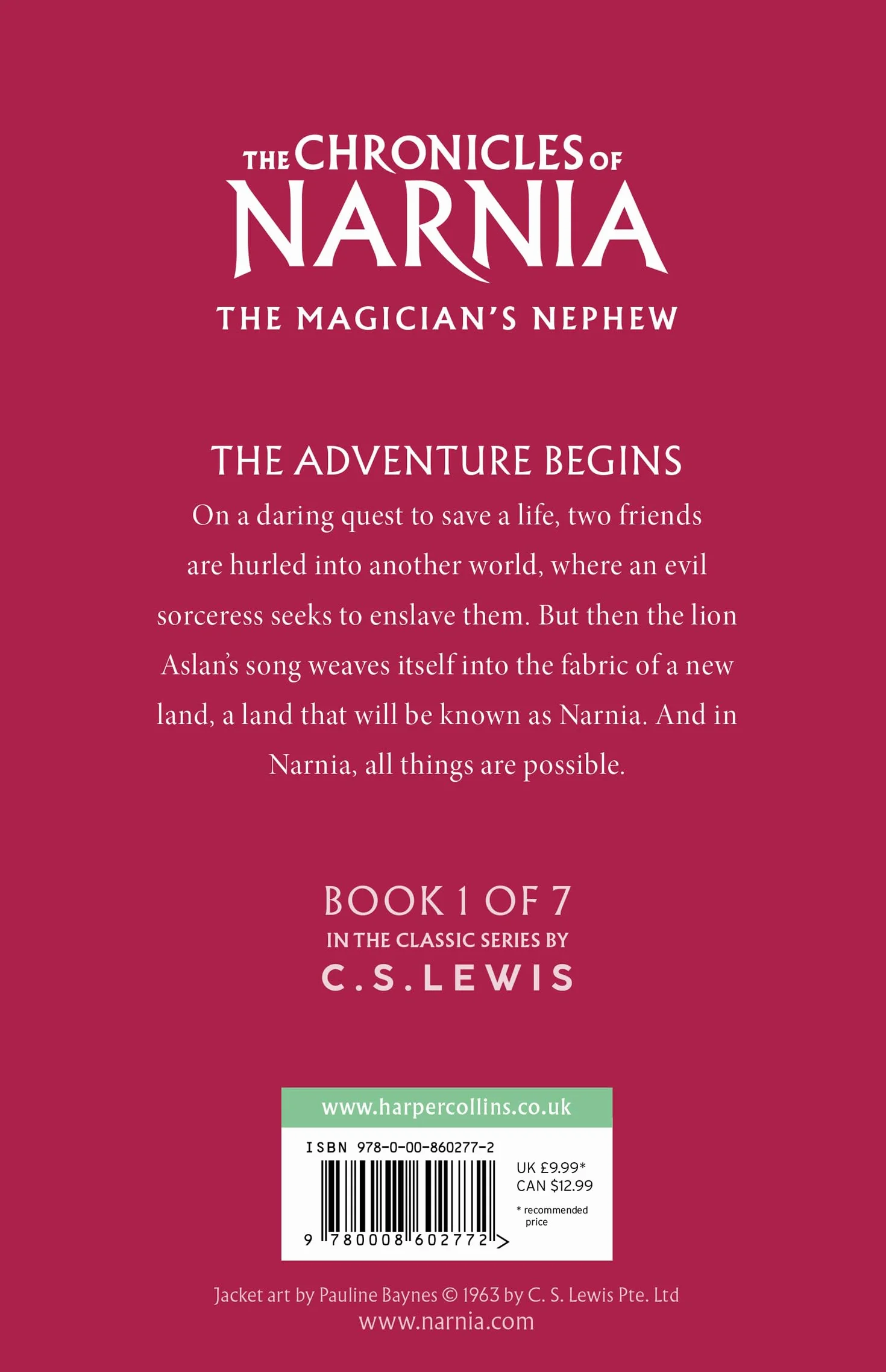 The Magician’s Nephew: Book 1 in the classic children’s fantasy adventure series