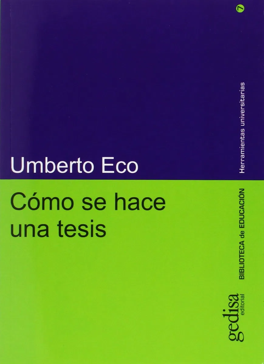 Cómo se hace una tesis: 7