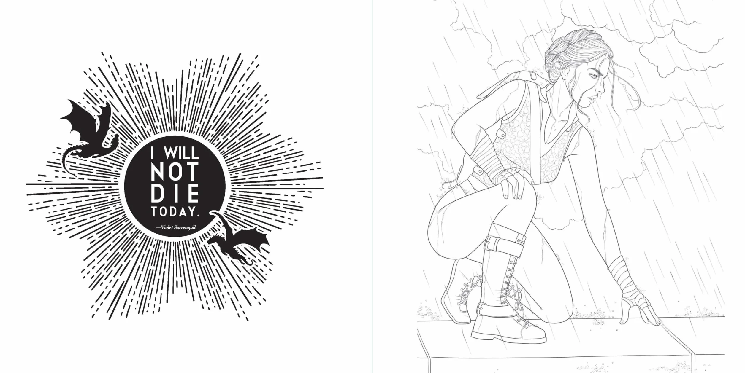 Fourth Wing: The Official Coloring Book