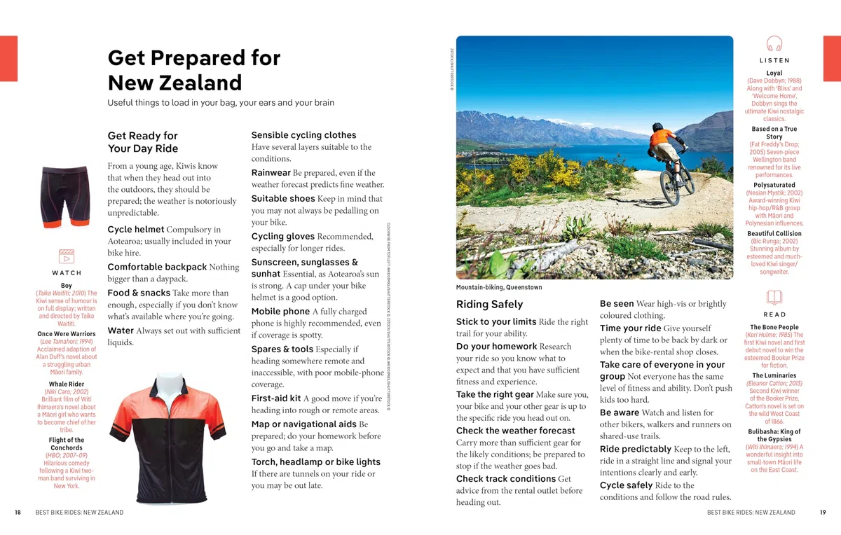 Best Bike Rides New Zealand 1ed -anglais-: 48 Day Trips on Two Wheels | Detailed Directions & Maps | Covers Marlborough, Bay of Islands and Queenstown