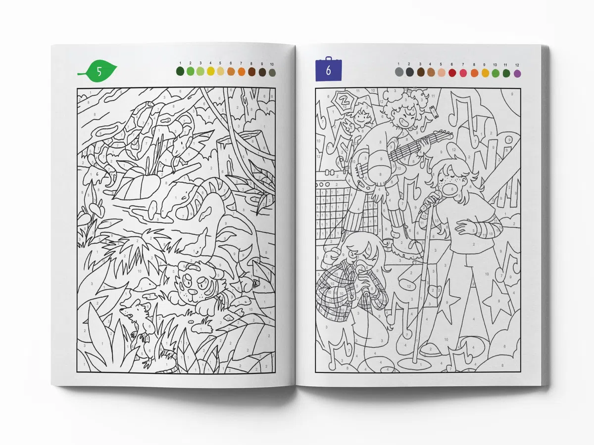 Mes 300 coloriages au numéro: Avec 1 crayon multi-mines offert