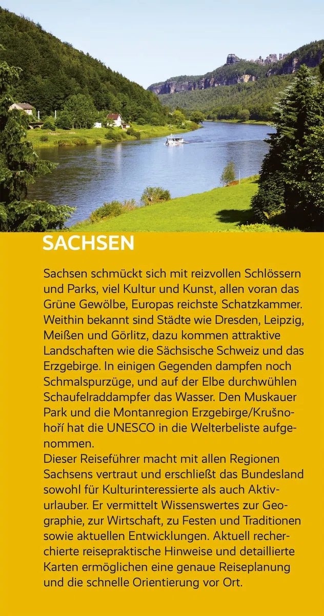 TRESCHER Reiseführer Sachsen: Mit Dresden, Leipzig, Erzgebirge und Sächsischer Schweiz