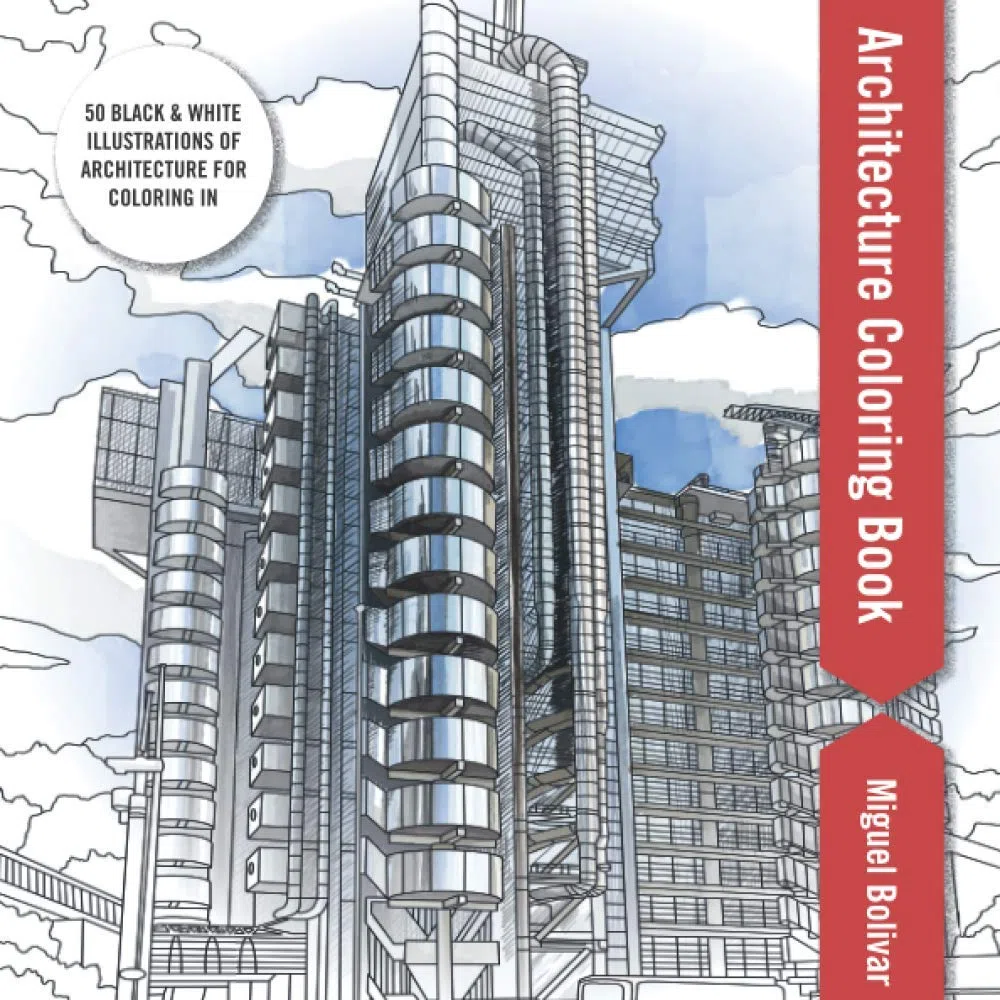 Architecture Coloring Book: An Architectural Design Coloring Book For Adults