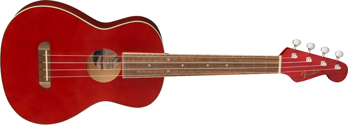 Fender Avalon Tenor ukulele, deska z orzecha włoskiego, kolor wiśniowy