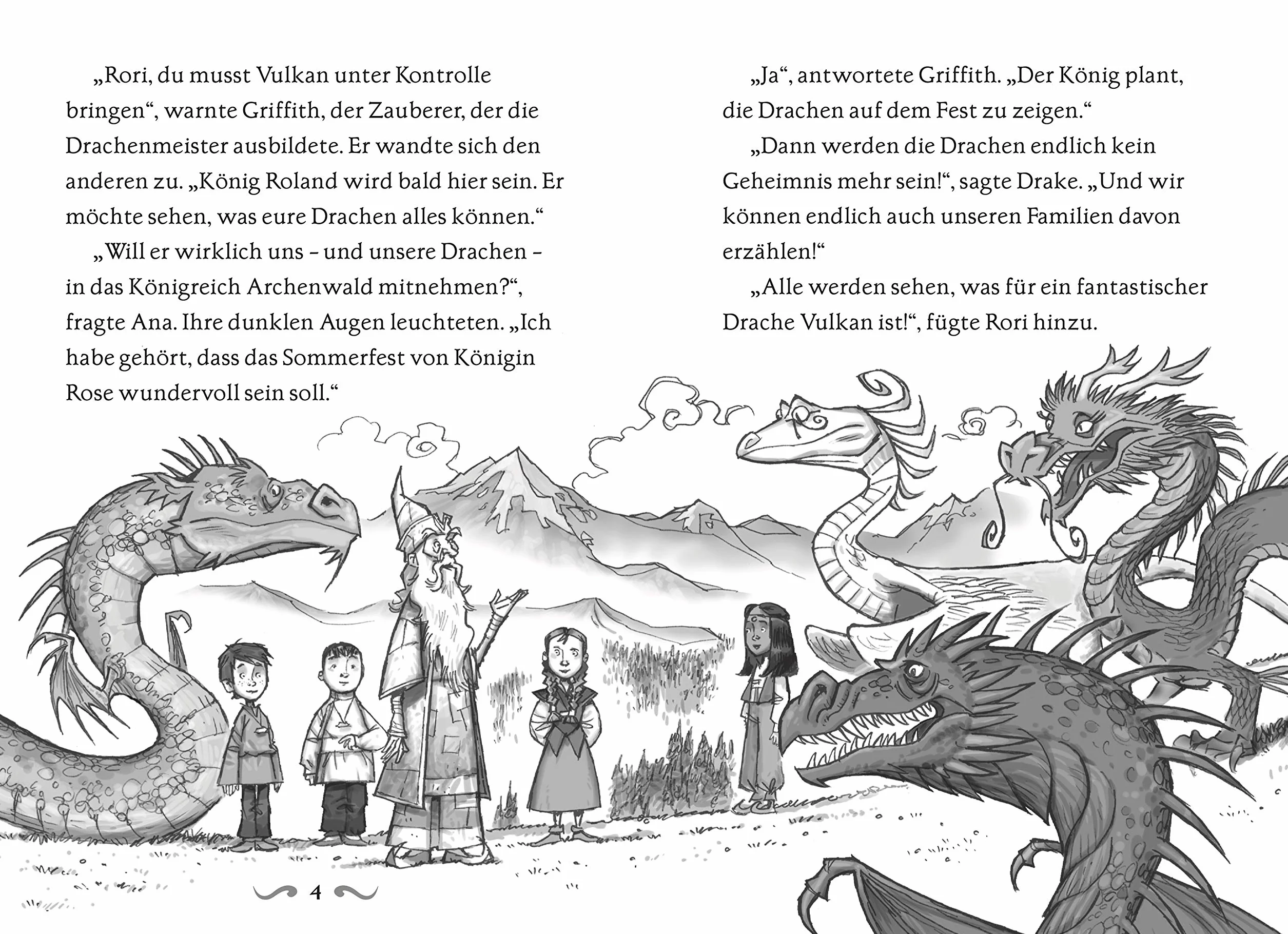 Drachenmeister Band 4 - Die Kraft des Feuerdrachen: Kinderbücher ab 6-8 Jahre (Erstleser Mädchen Jungen)