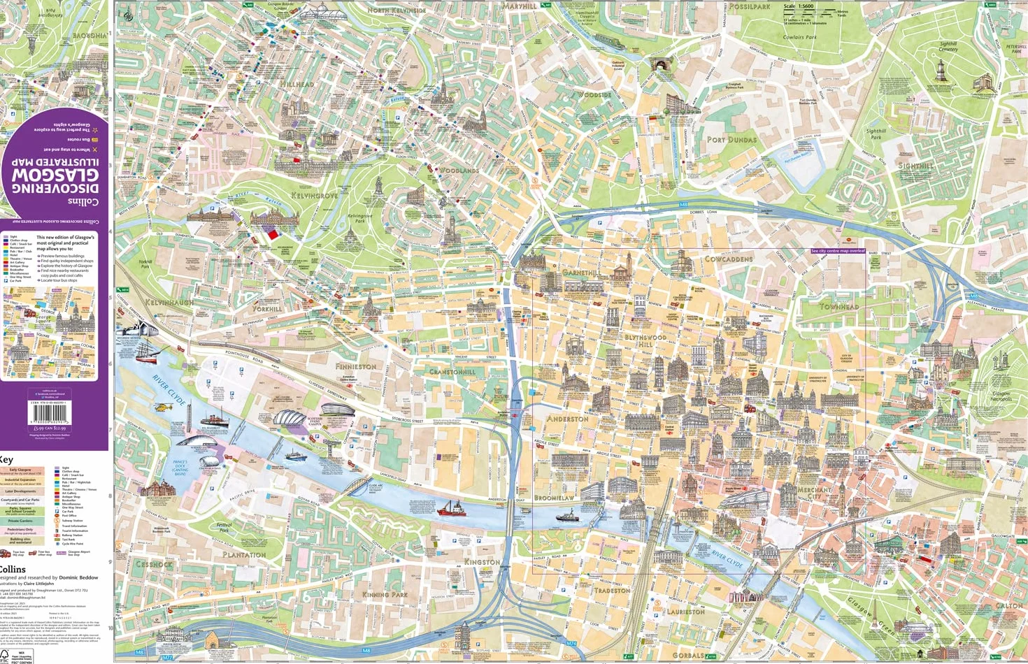 Discovering Glasgow Illustrated Map: Ideal for exploring